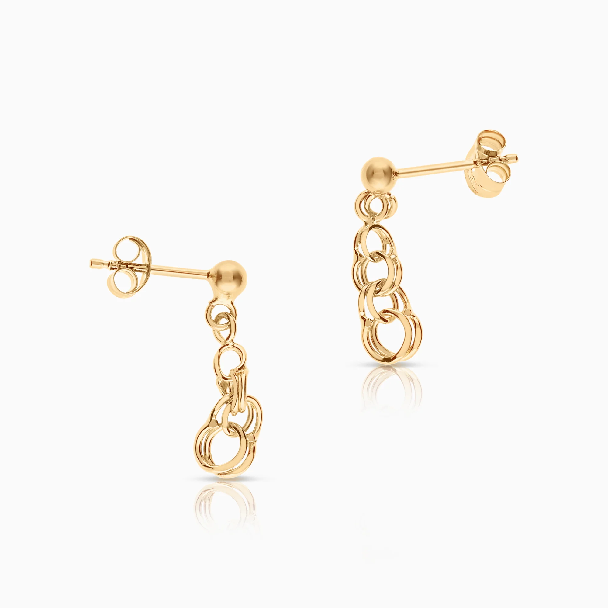 Bismarck earrings 1.13g 18K gold - Image 2