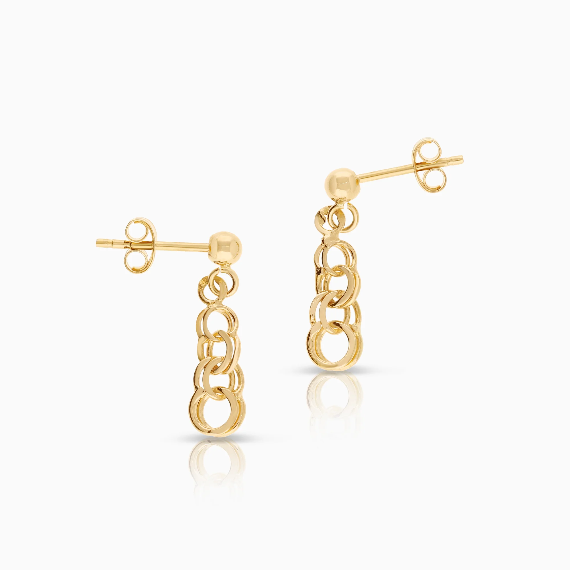 Bismarck earrings 1.18g 18K gold - Image 2