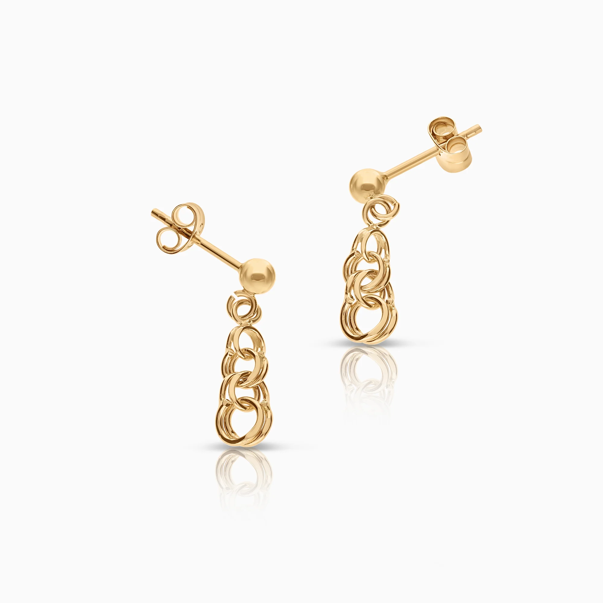 Bismarck earrings 1.20g 18K gold - Image 2