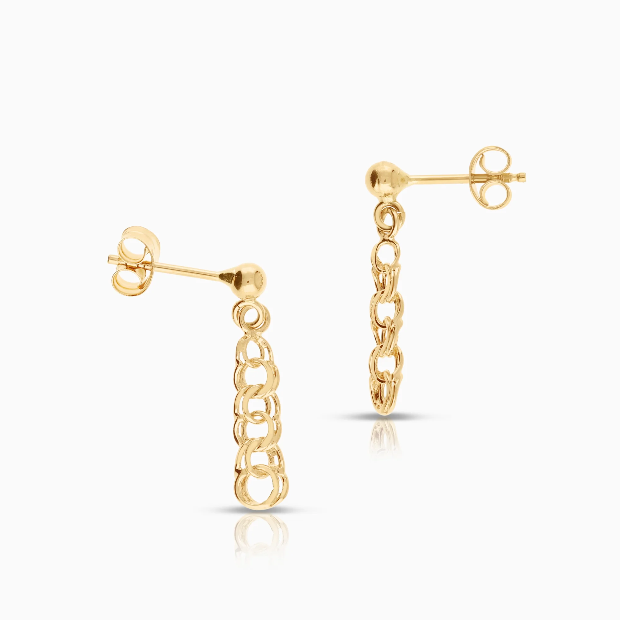 Bismarck earrings 1.23g 18K gold - Image 2