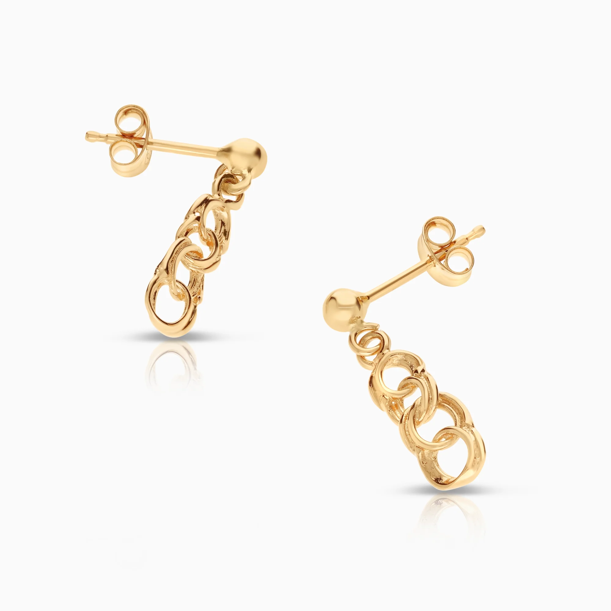Bismarck earrings 1.25g 18K gold - Image 2