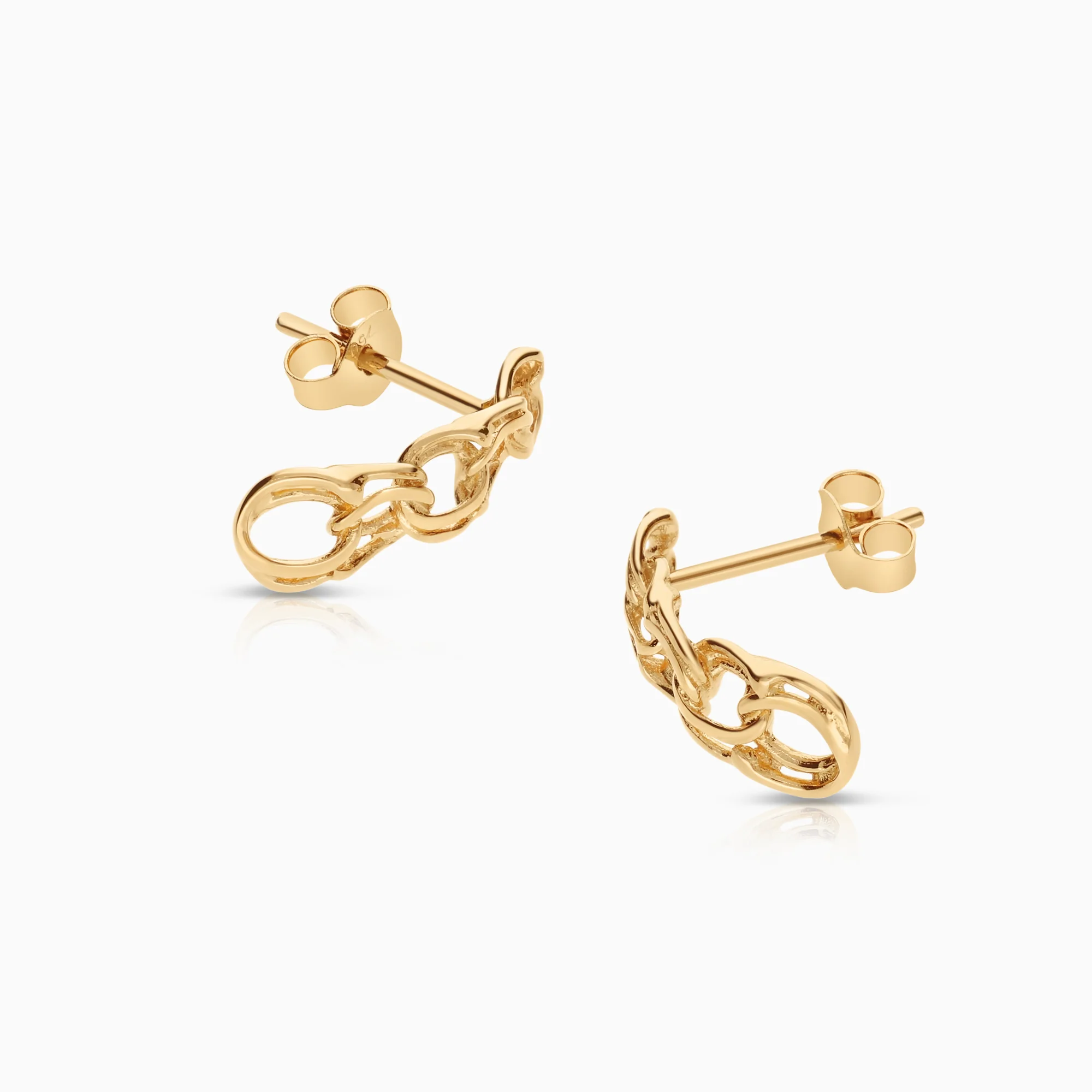 Bismarck earrings 1.34g 18K gold - Image 2