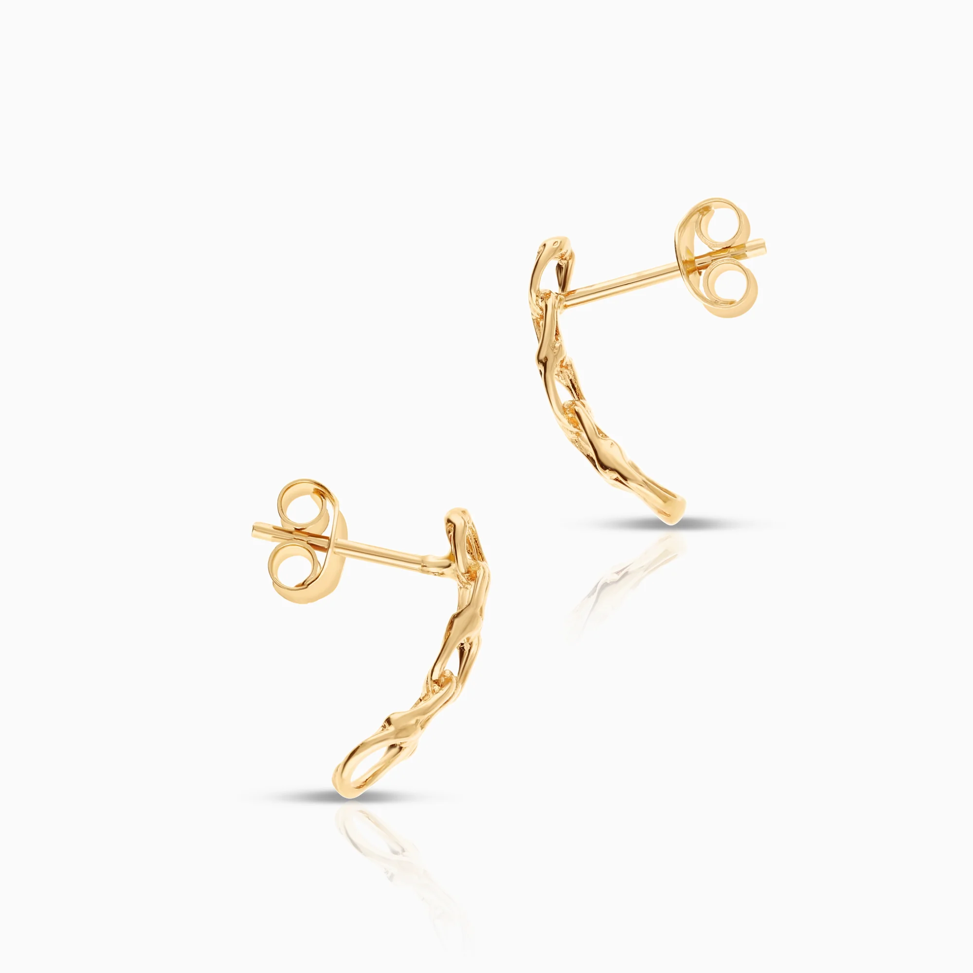 Bismarck earrings 1.53g 18K gold - Image 2