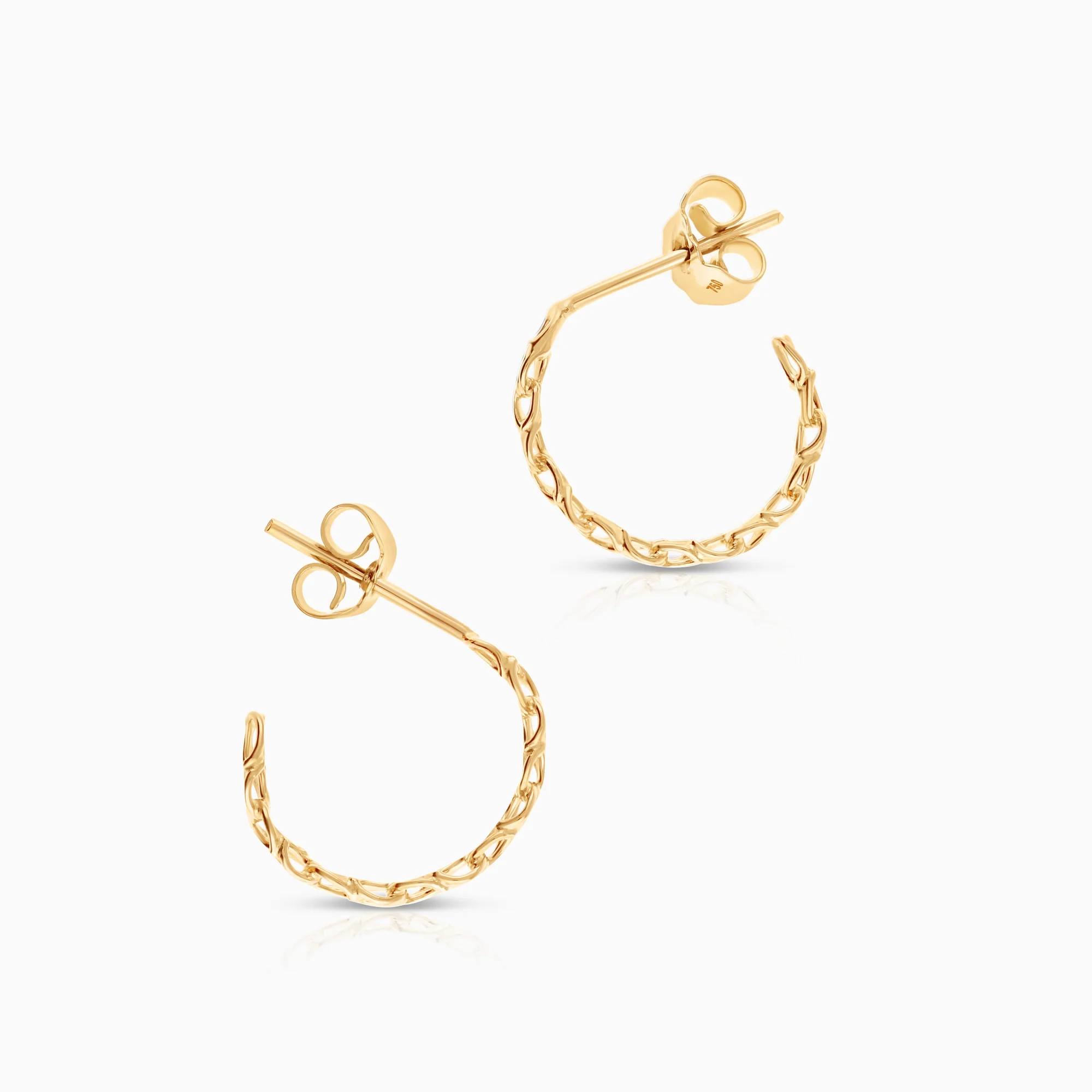 Bismarck earrings 1.61g 18K gold - Image 2