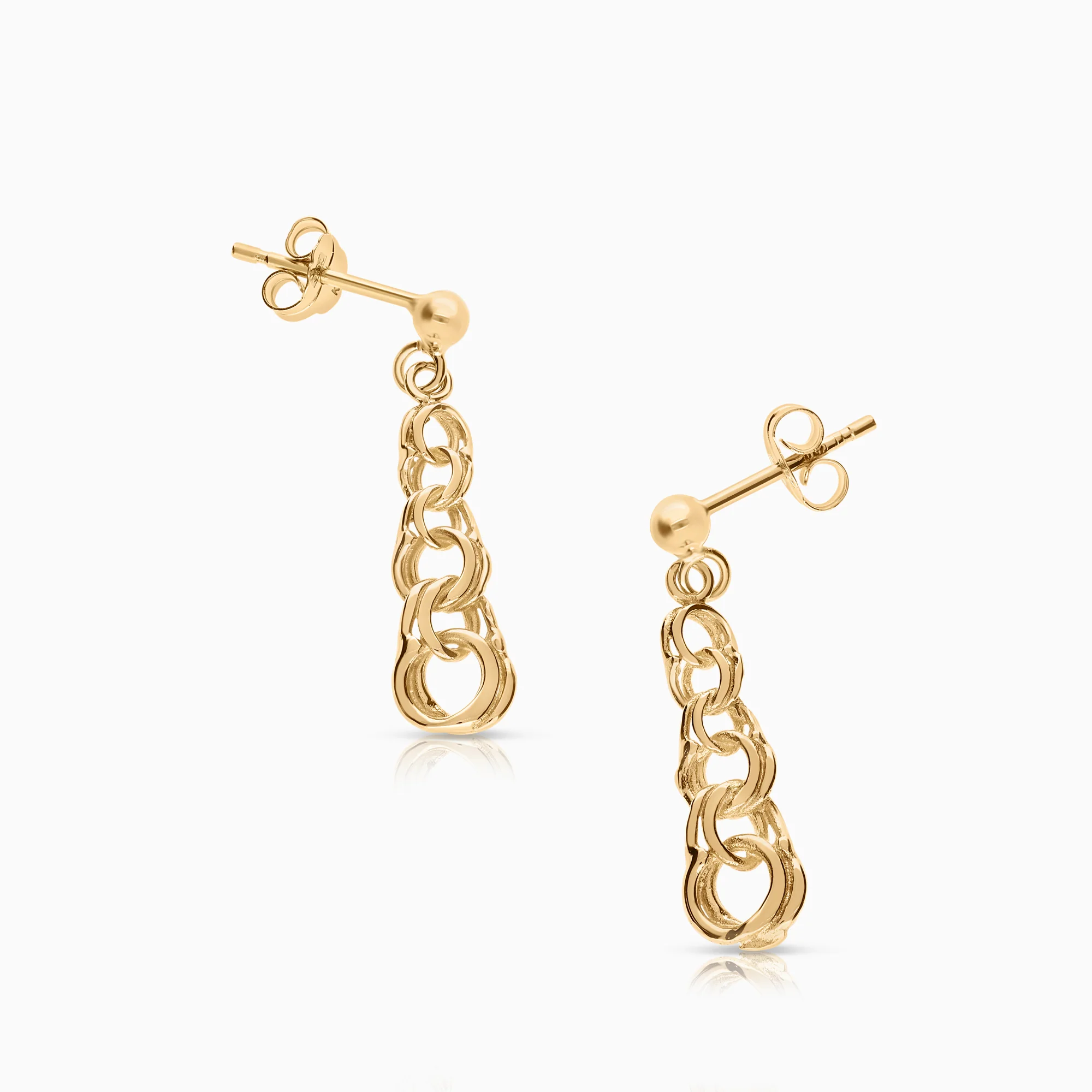 Bismarck earrings 2.19g 18K gold - Image 2