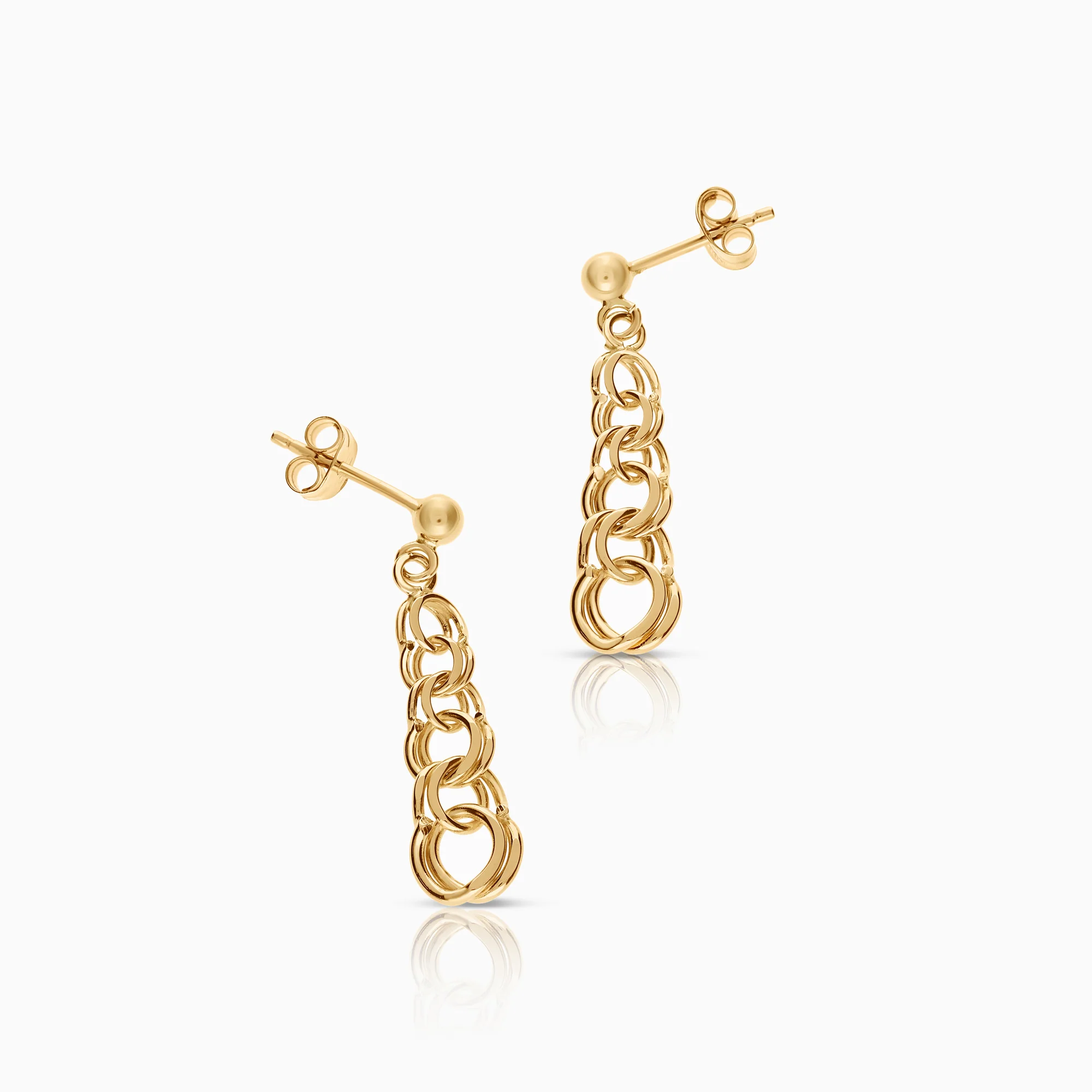 Bismarck earrings 2.20g 18K gold - Image 2
