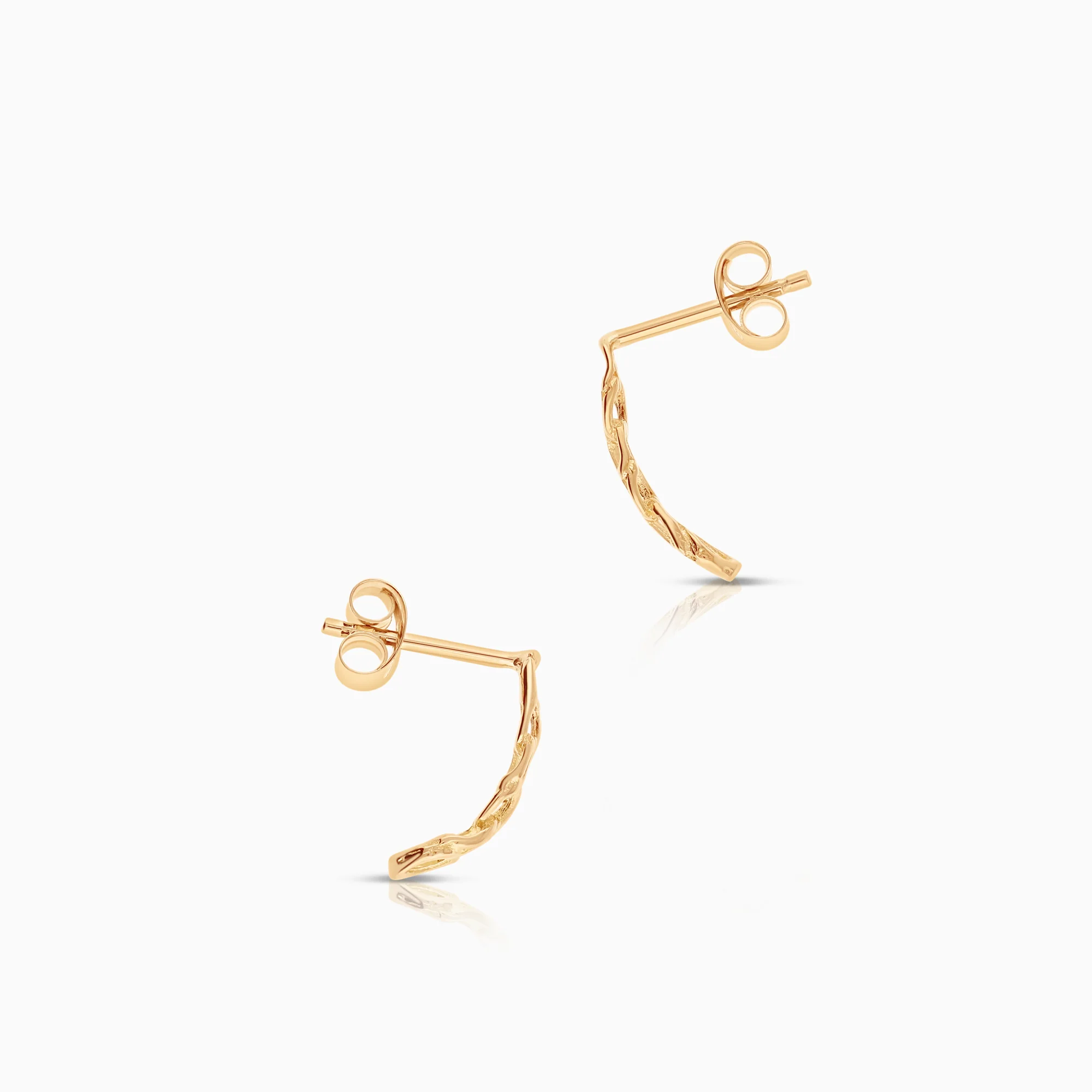 Bismarck earrings 0.95g 18K gold - Image 2