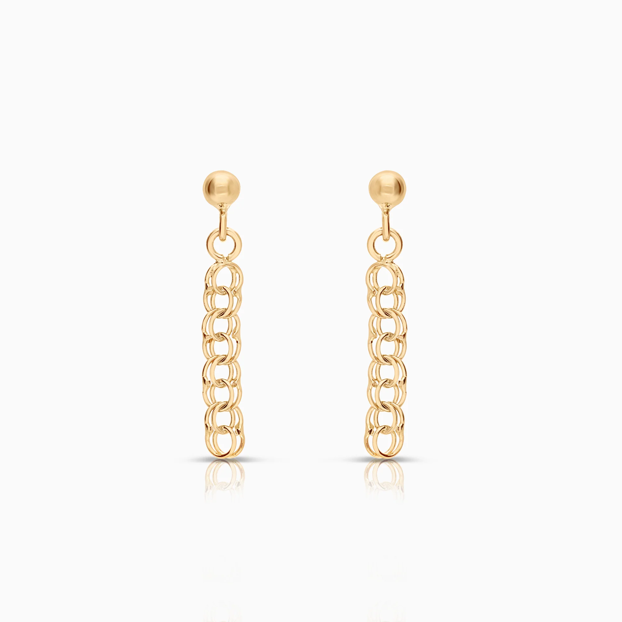 Bismarck earrings 0.95g 18K gold