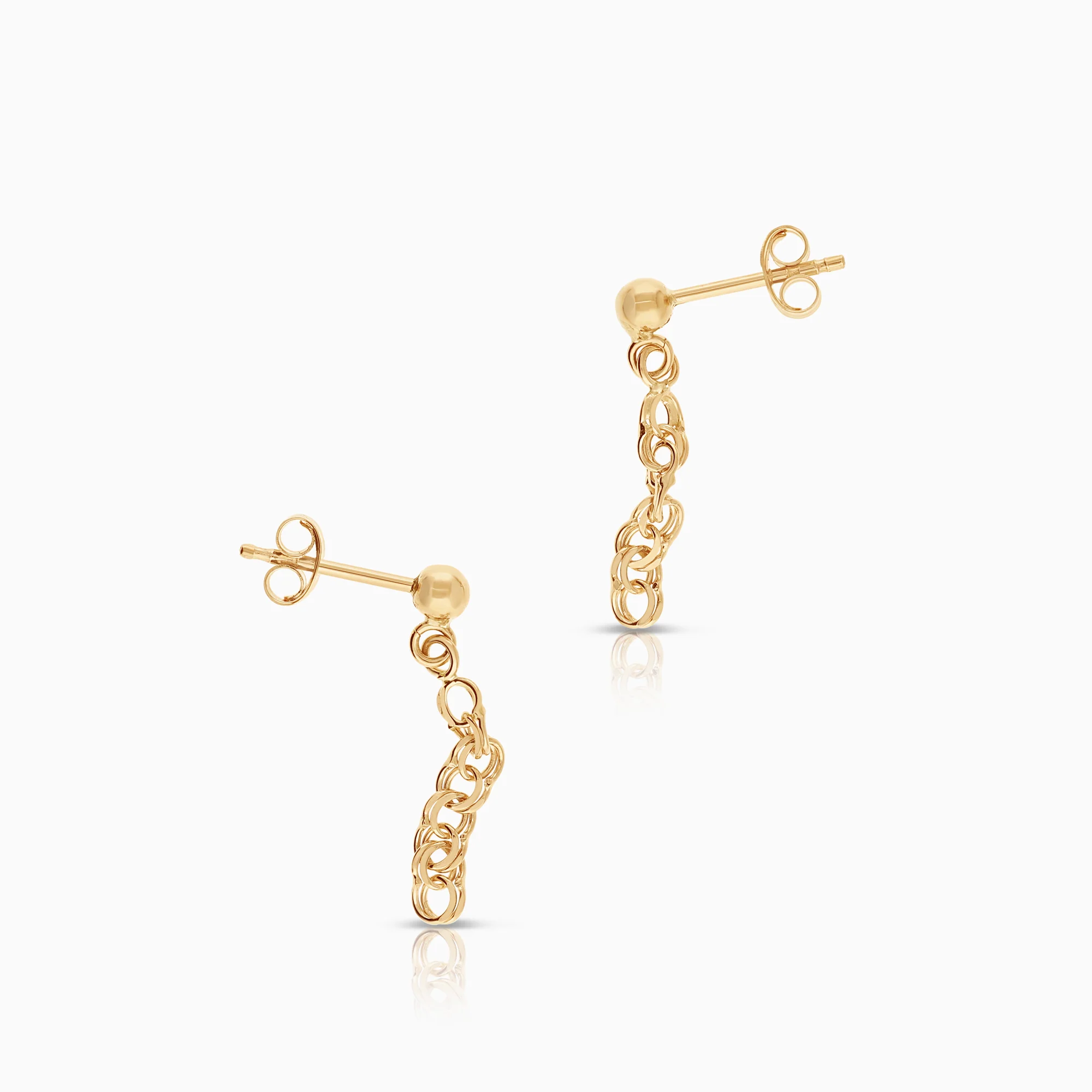 Bismarck earrings 0.99g 18K gold - Image 2