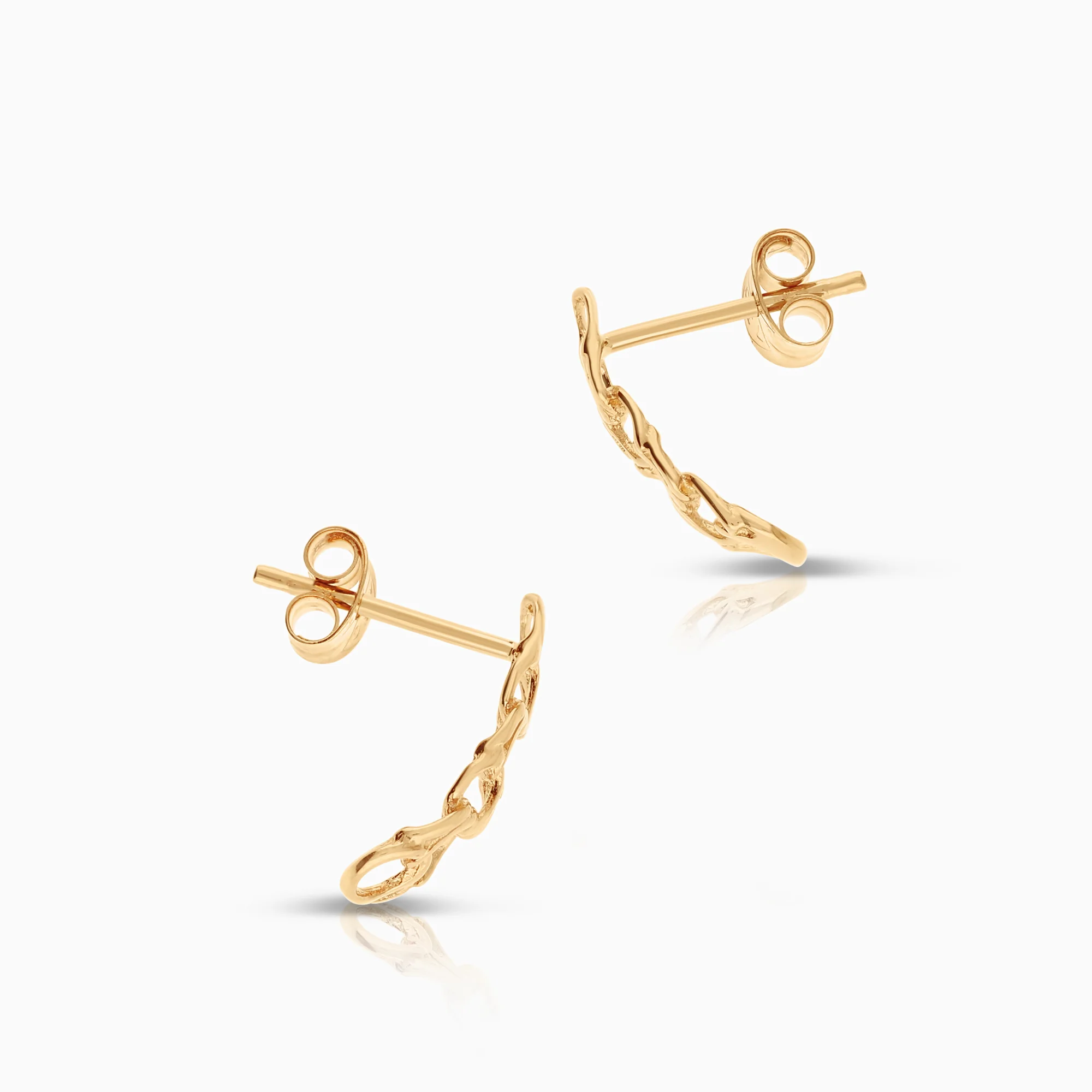 Bismarck earrings 0.99g 18K gold - Image 2