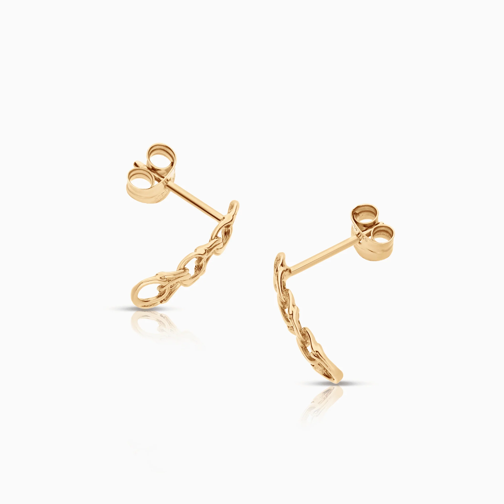 Bismarck earrings 0.97g 18K gold - Image 2