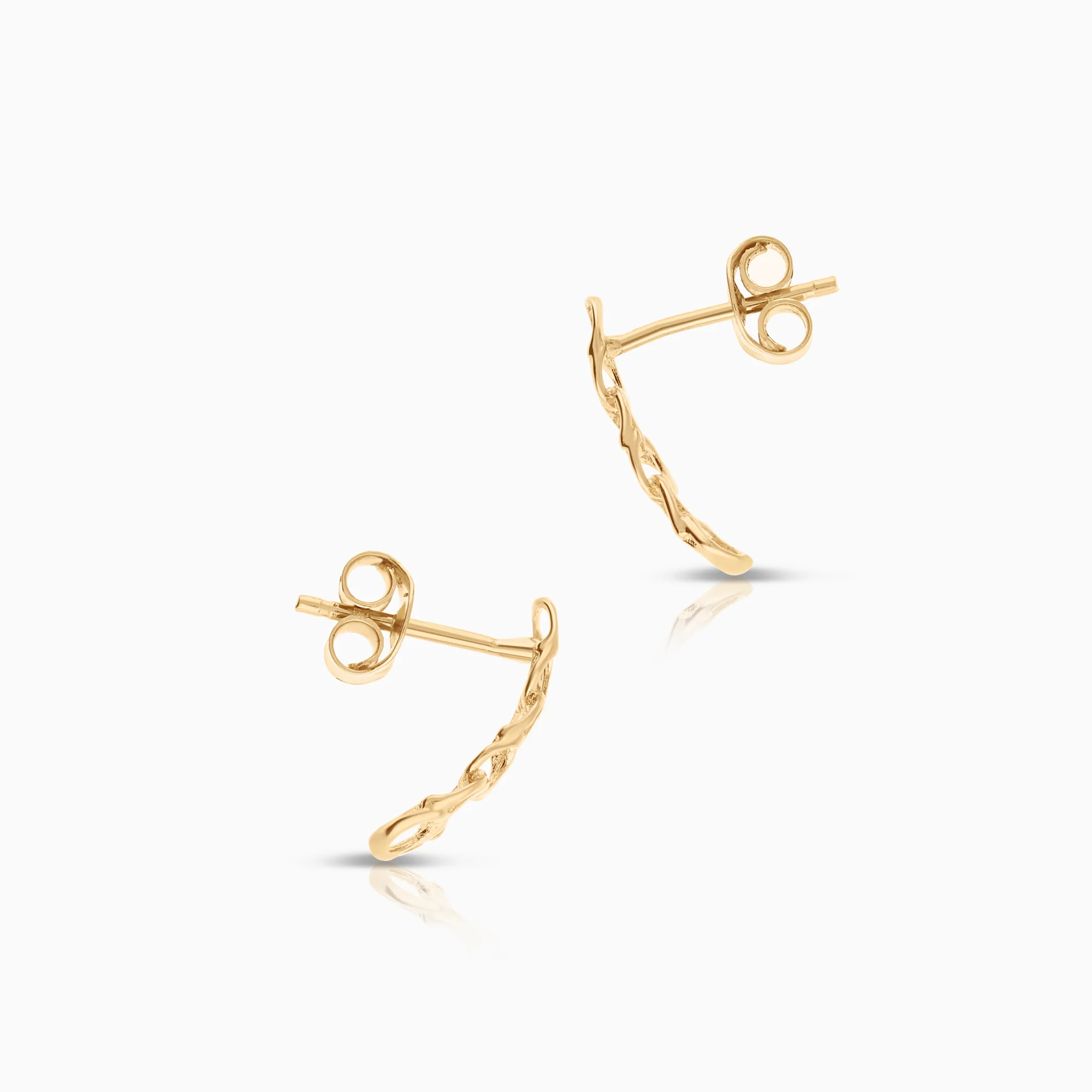 Bismarck earrings 1.02g 18K gold - Image 2