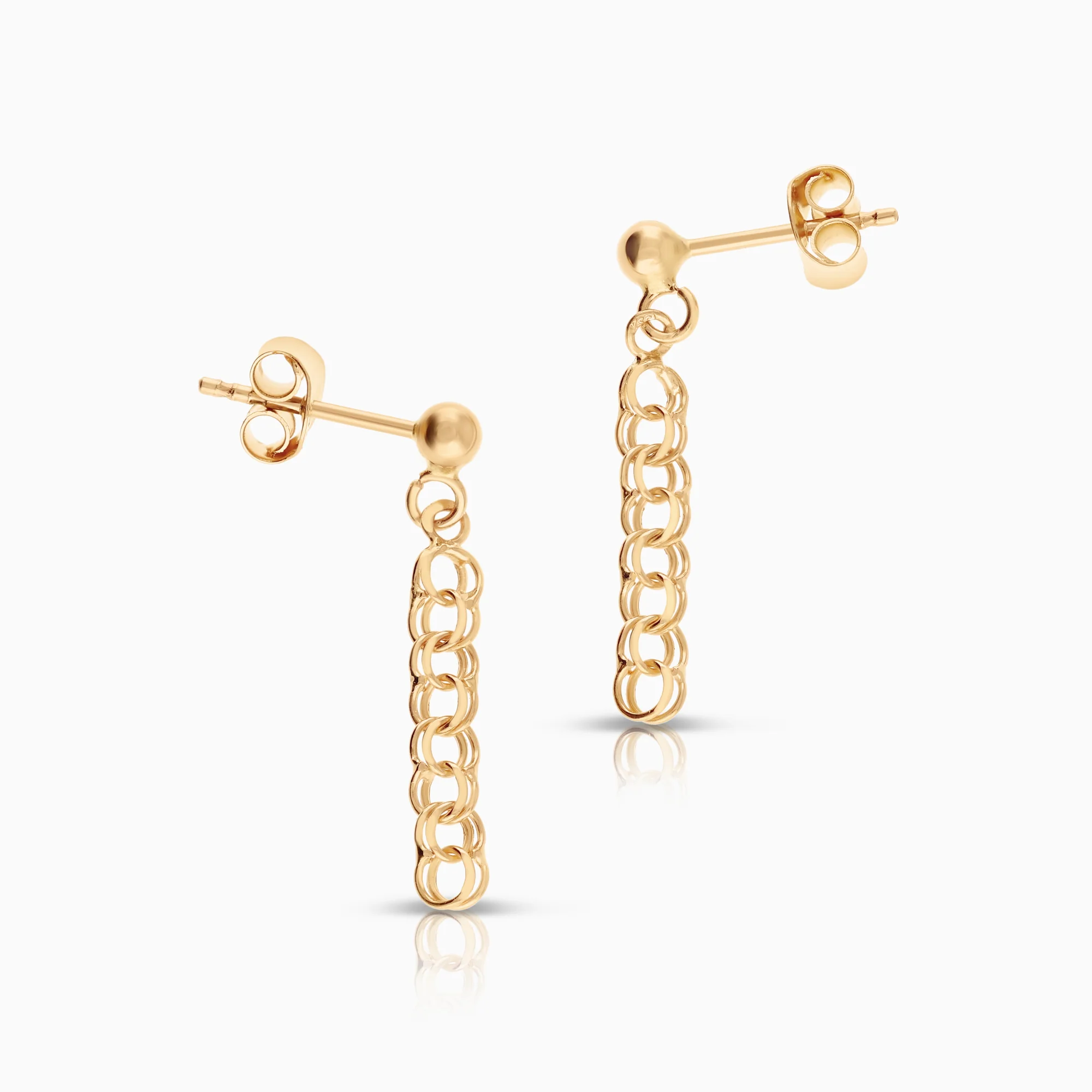Bismarck earrings 1.13g 18K gold - Image 2