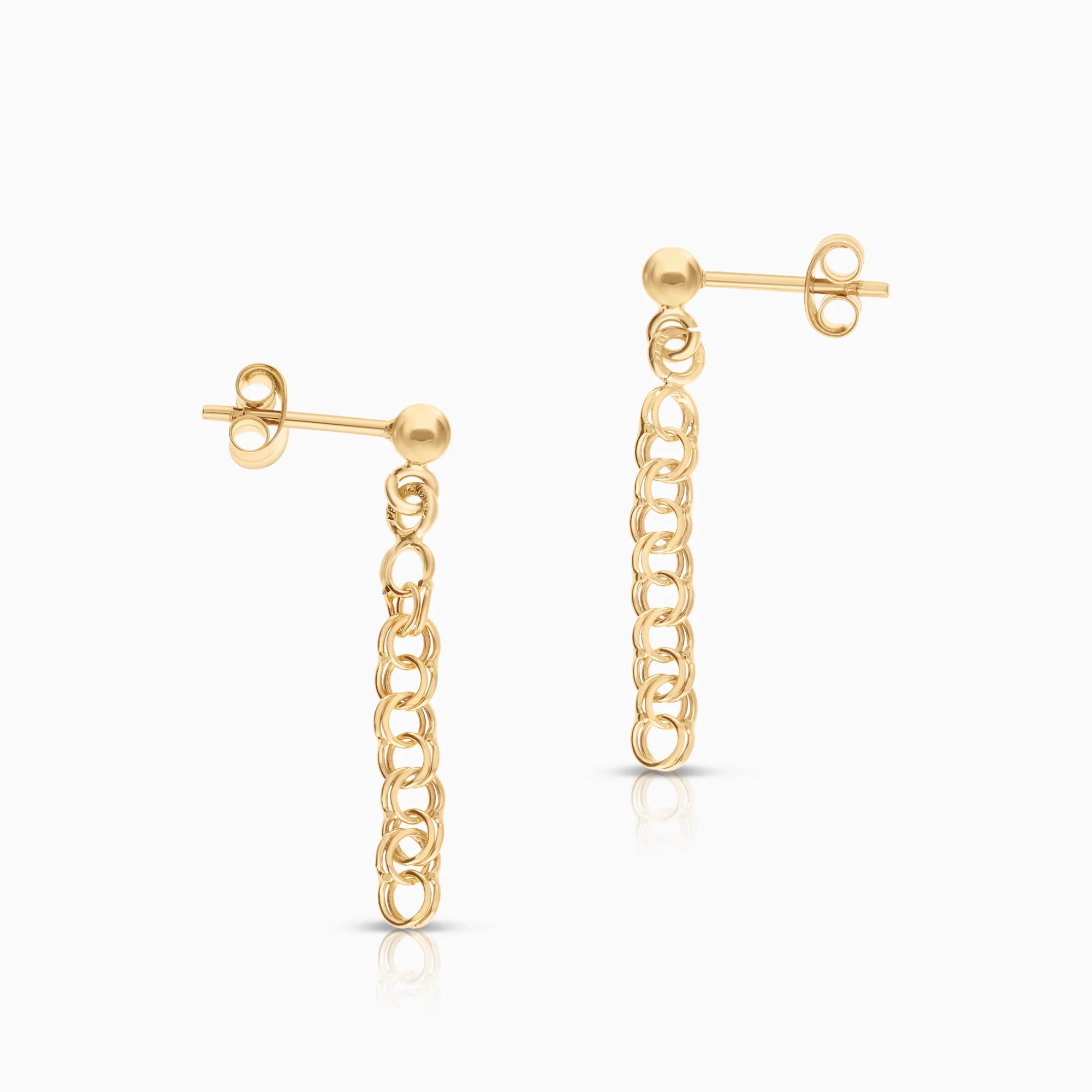 Bismarck earrings 1.14g 18K gold - Image 2