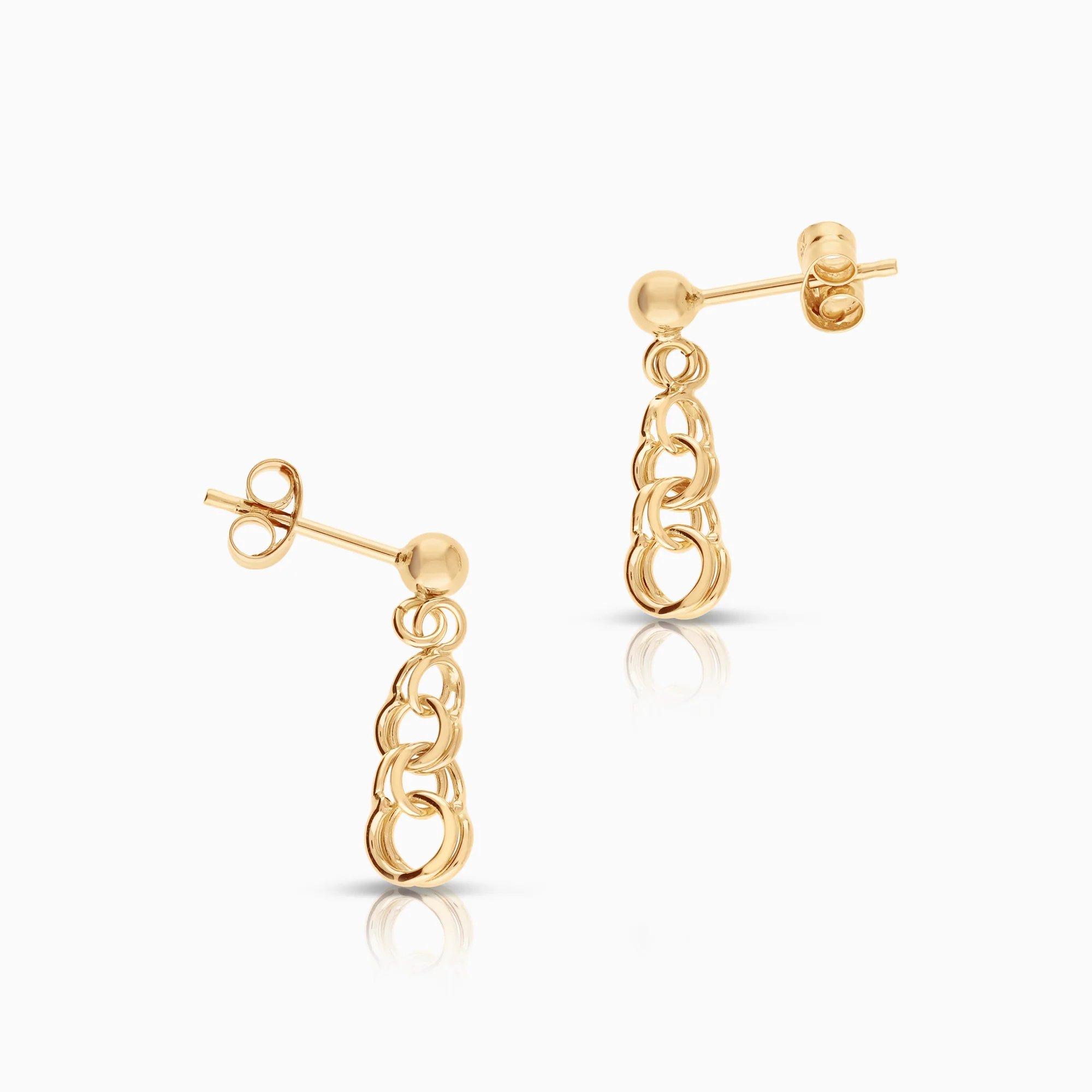 Bismarck earrings 1.15g 18K gold - Image 2
