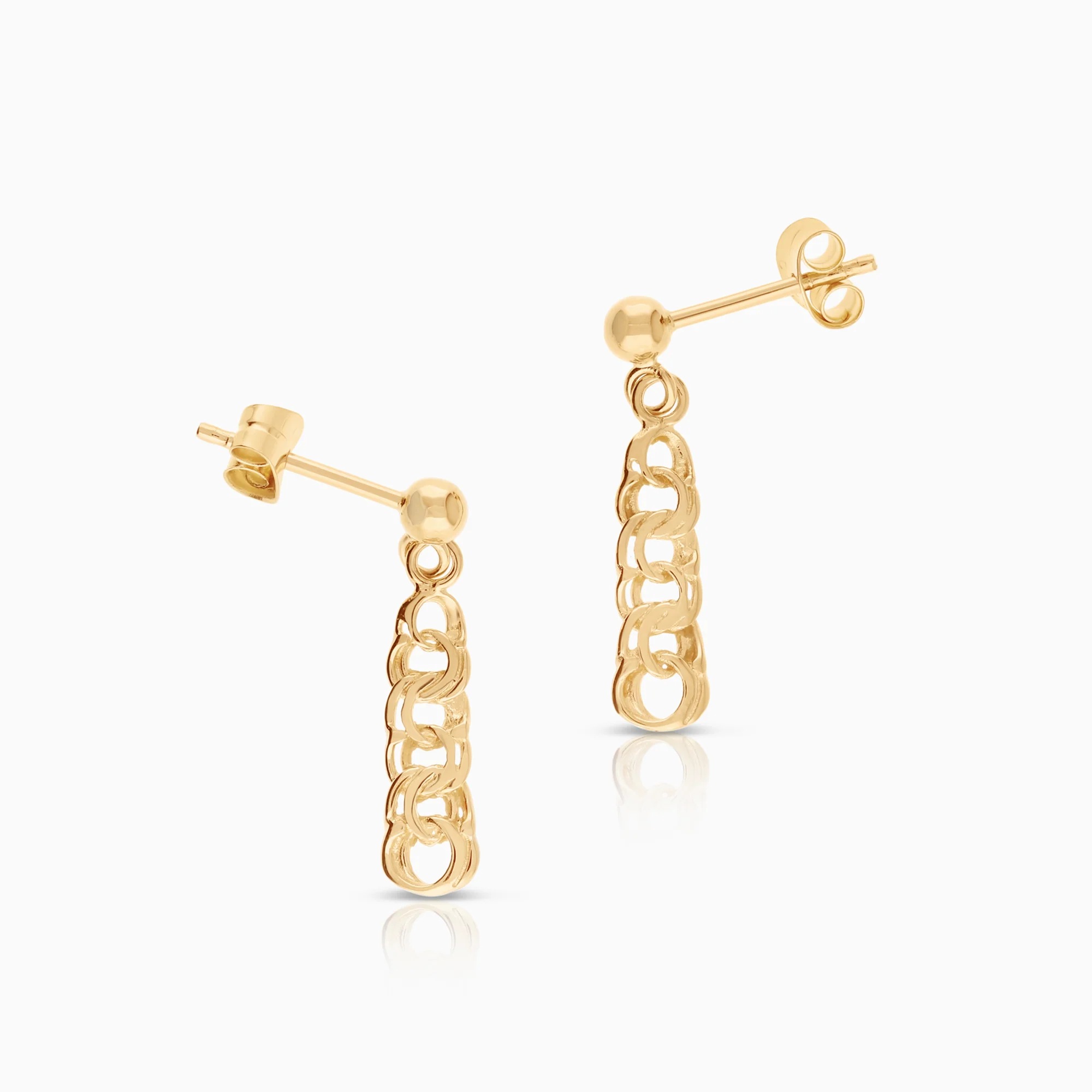 Bismarck earrings 1.19g 18K gold - Image 2