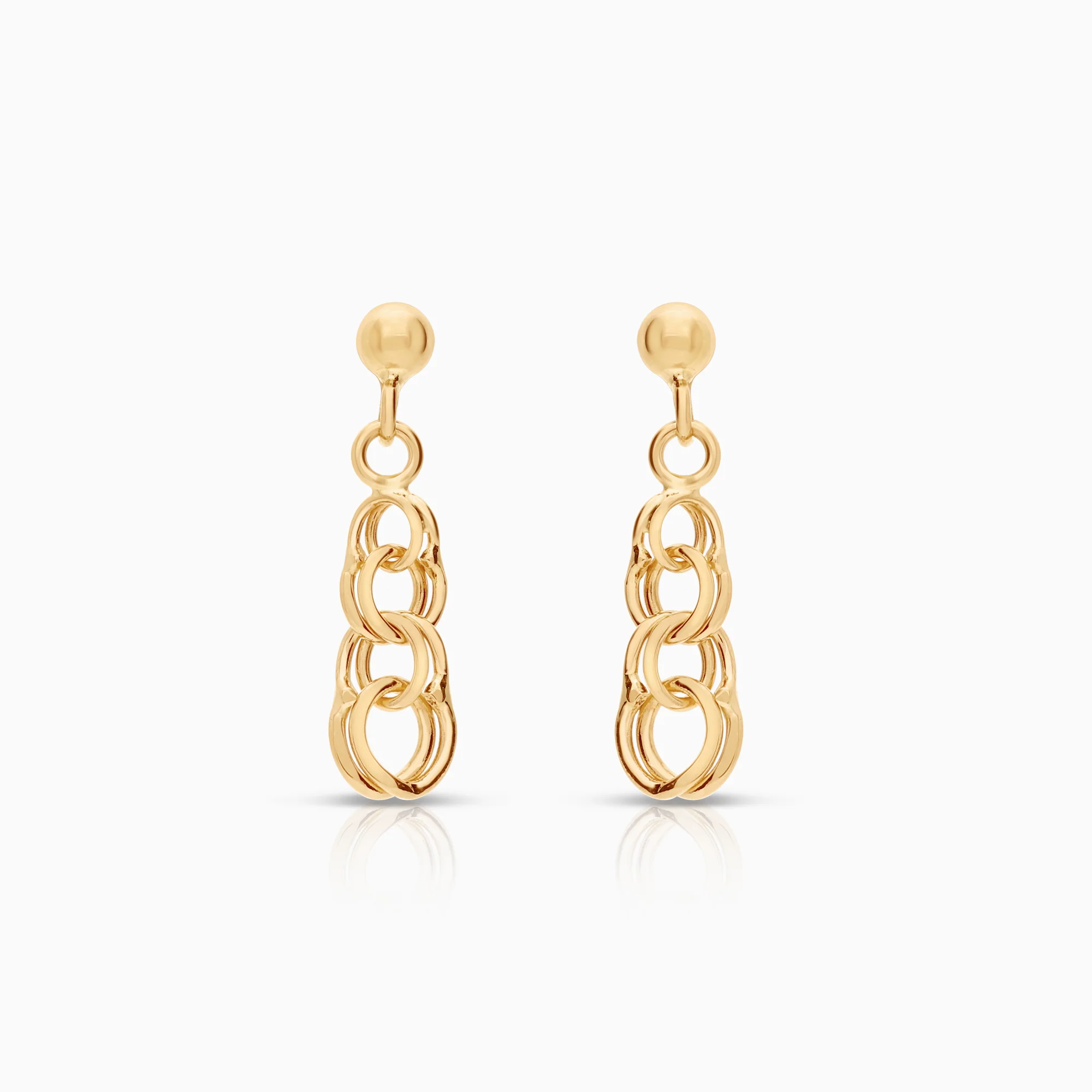Bismarck earrings 1.20g 18K gold