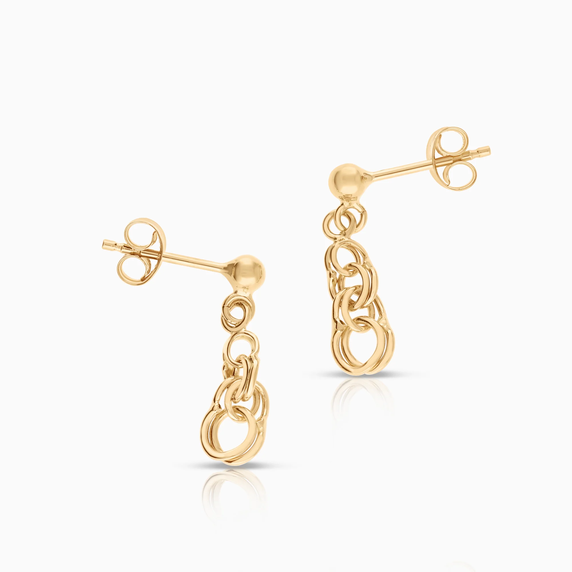 Bismarck earrings 1.20g 18K gold - Image 2