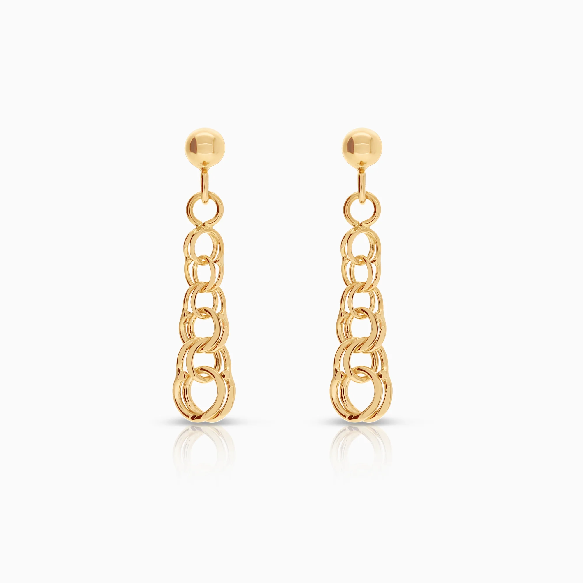 Bismarck earrings 1.25g 18K gold