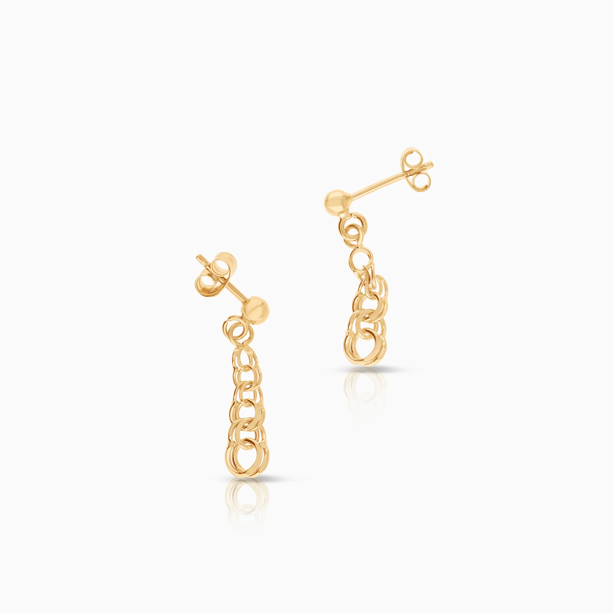 Bismarck earrings 1.25g 18K gold - Image 2