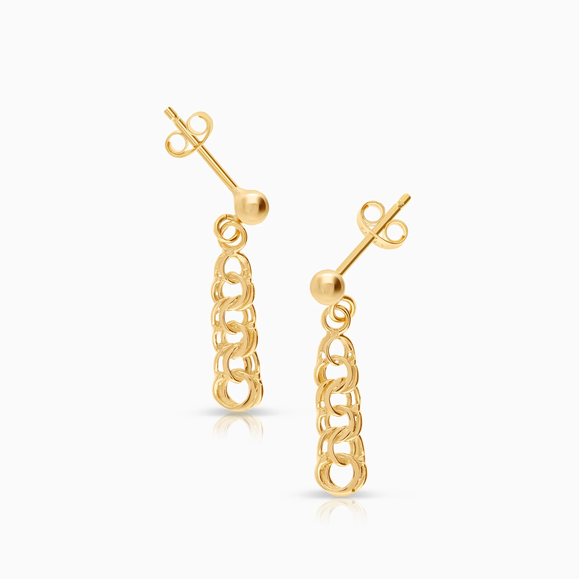 Bismarck earrings 1.30g 18K gold - Image 2