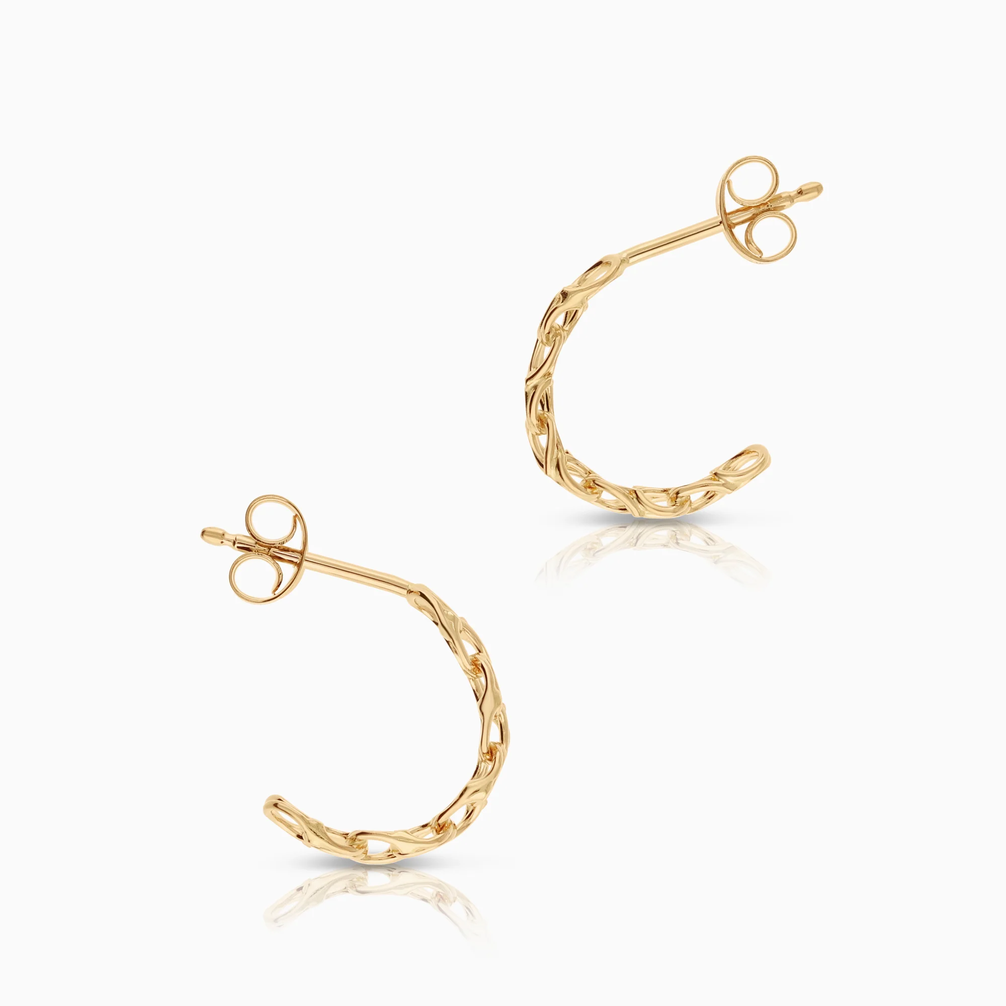 Bismarck earrings 1.34g 18K gold - Image 2