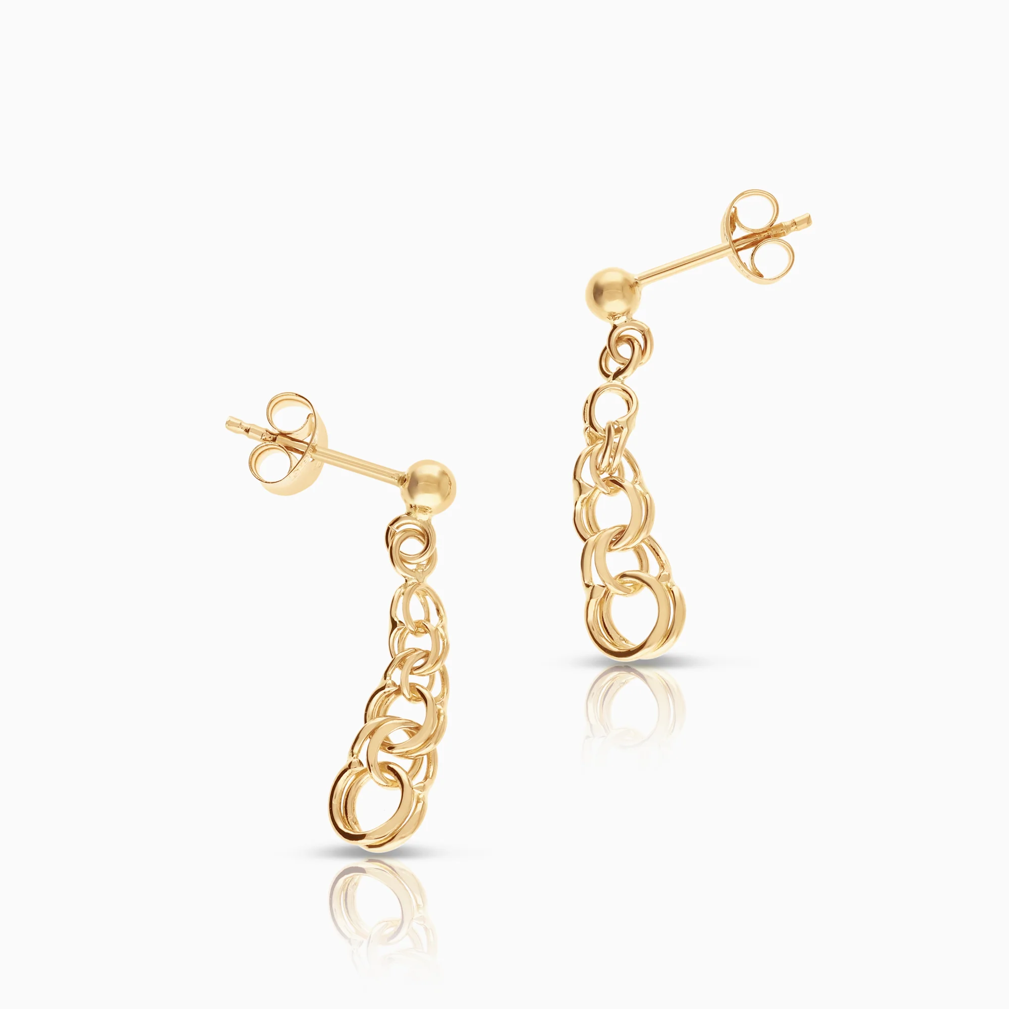 Bismarck earrings 1.41g 18K gold - Image 2