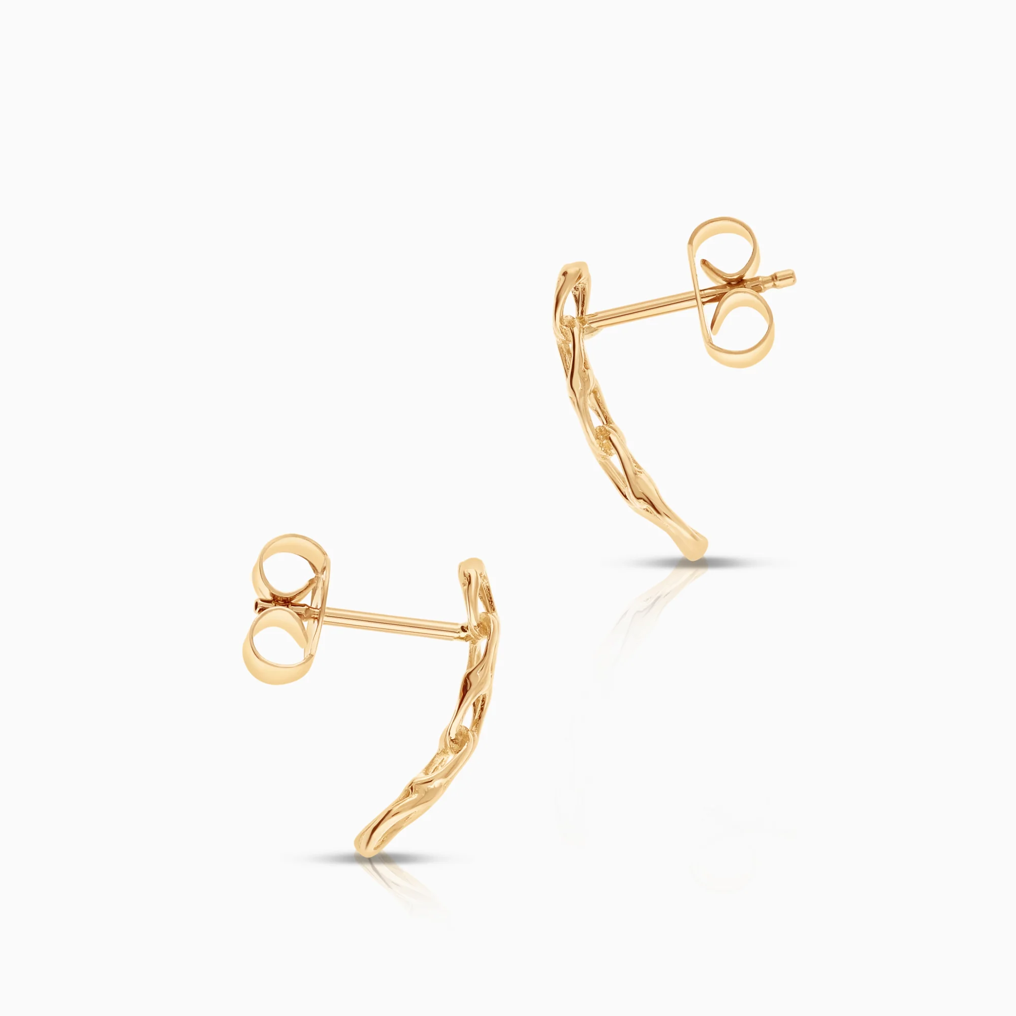 Bismarck earrings 1.47g 18K gold - Image 2
