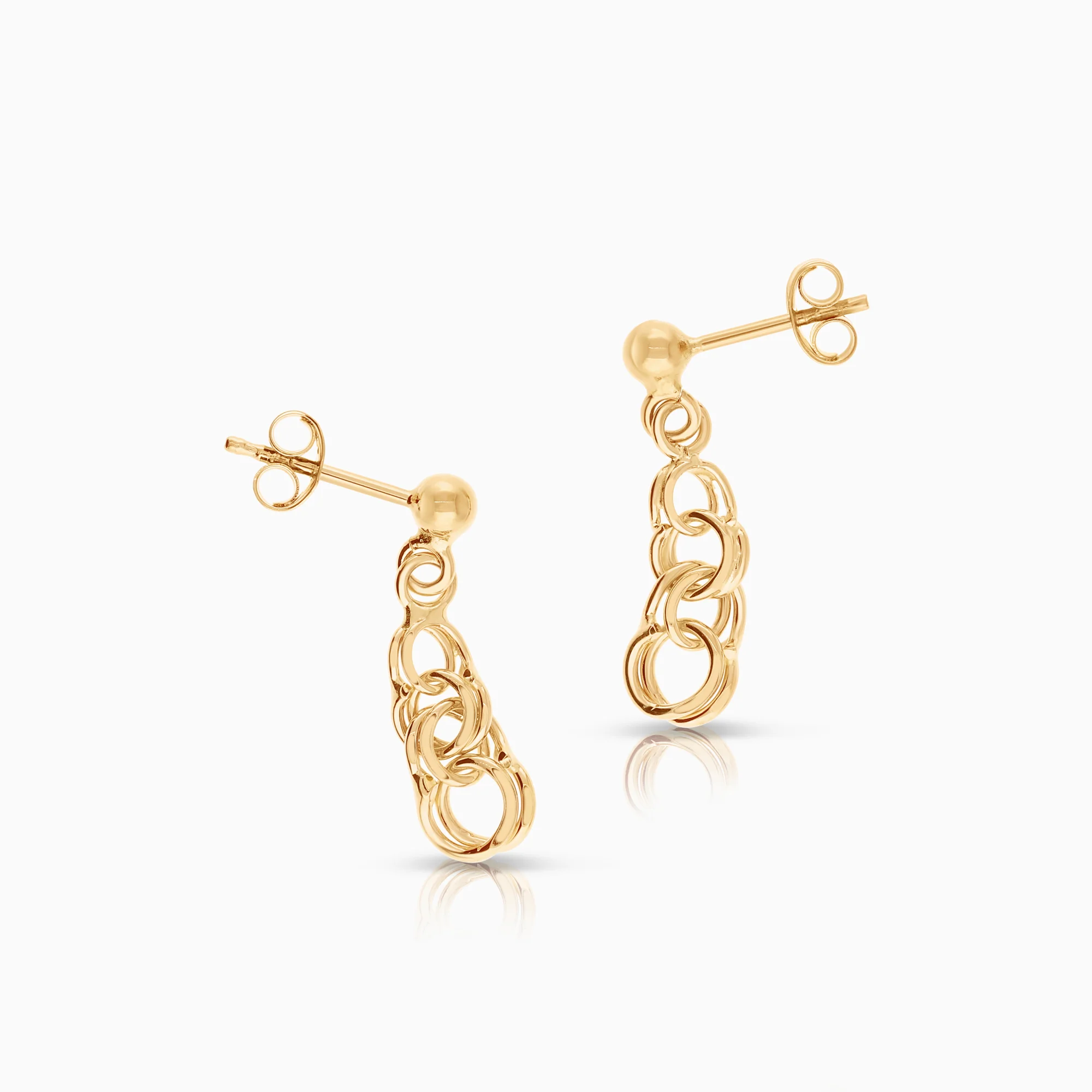 Bismarck earrings 1.50g 18K gold - Image 2