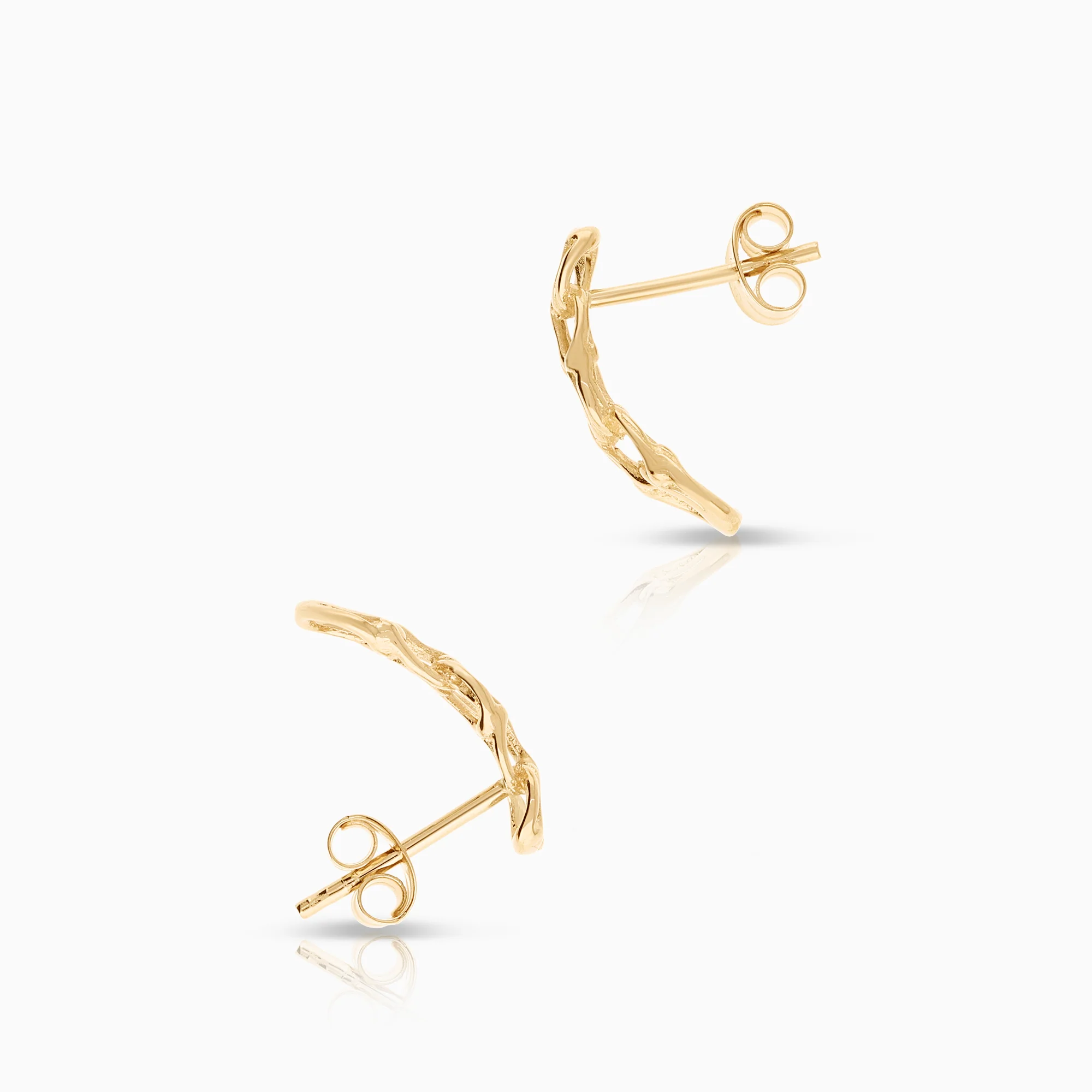 Bismarck earrings 1.52g 18K gold - Image 2
