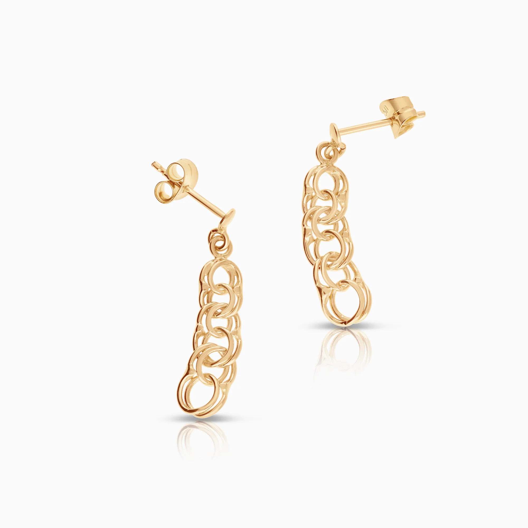 Bismarck earrings 1.53g 18K gold - Image 2