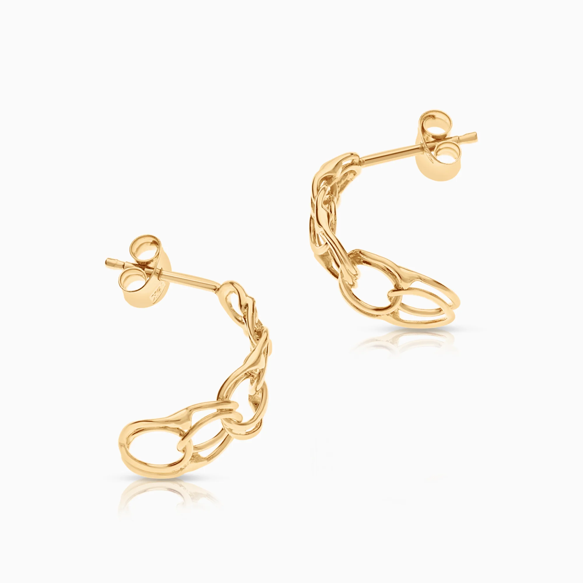 Bismarck earrings 1.58g 18K gold - Image 2