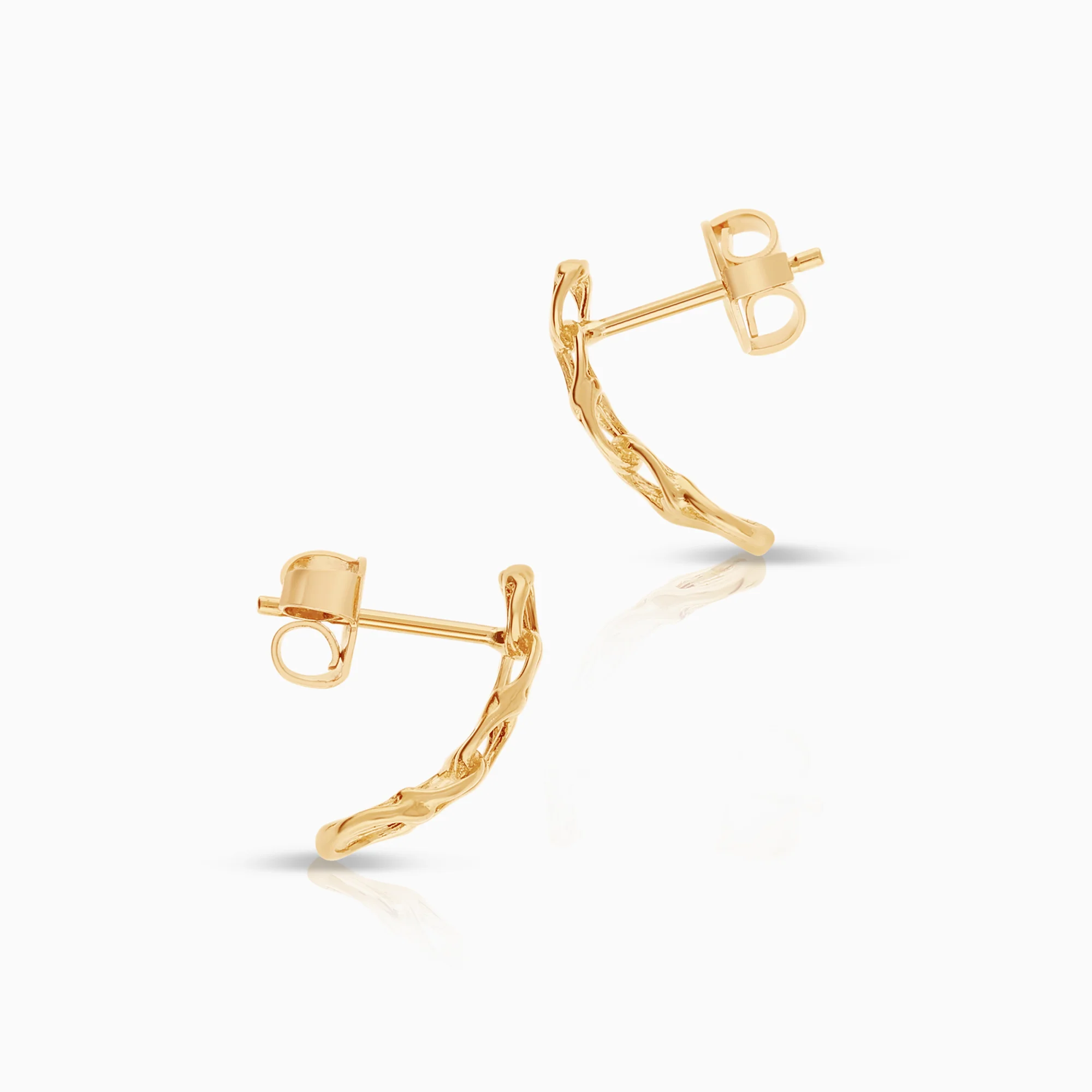 Bismarck earrings 1.62g 18K gold - Image 2