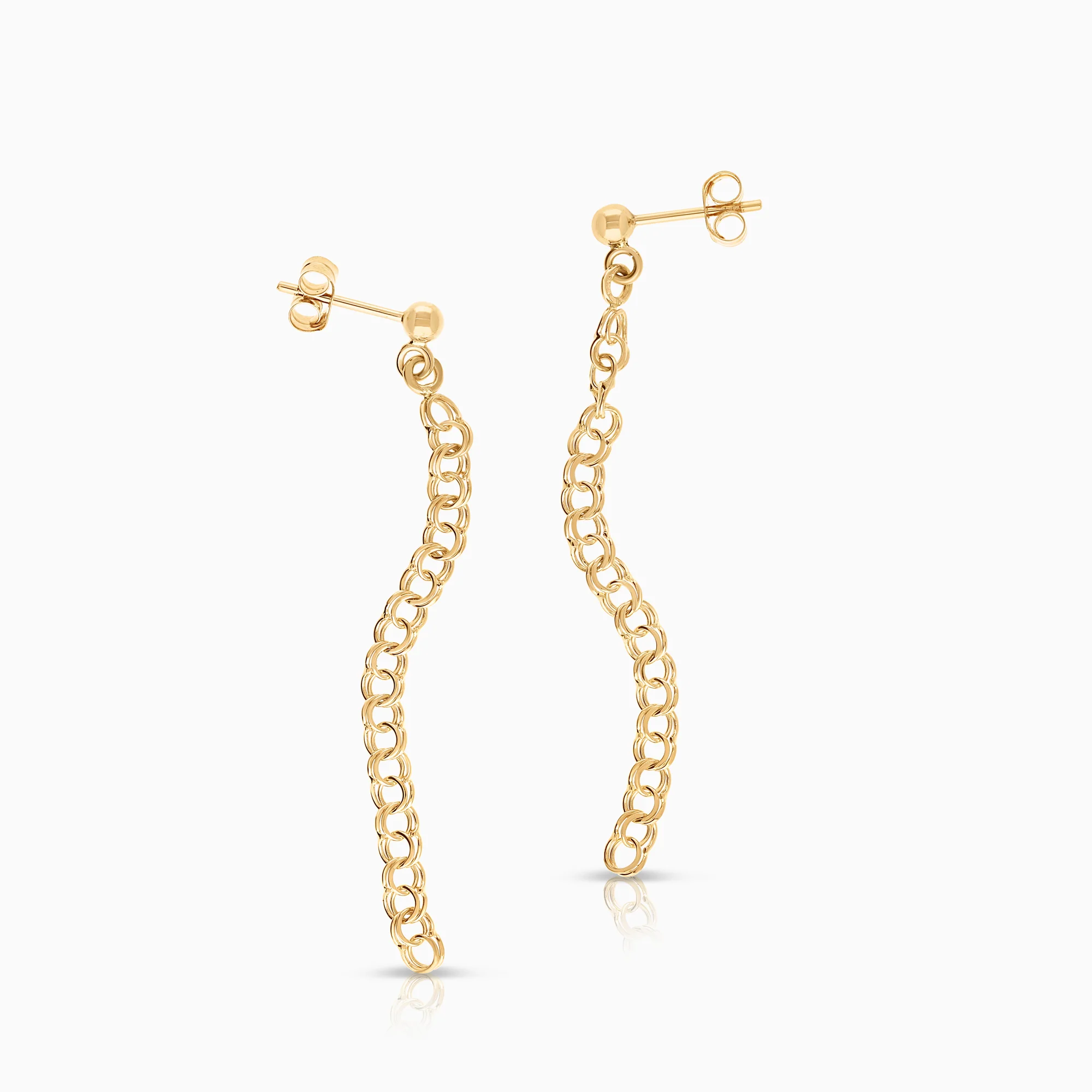 Bismarck earrings 1.70g 18K gold - Image 2