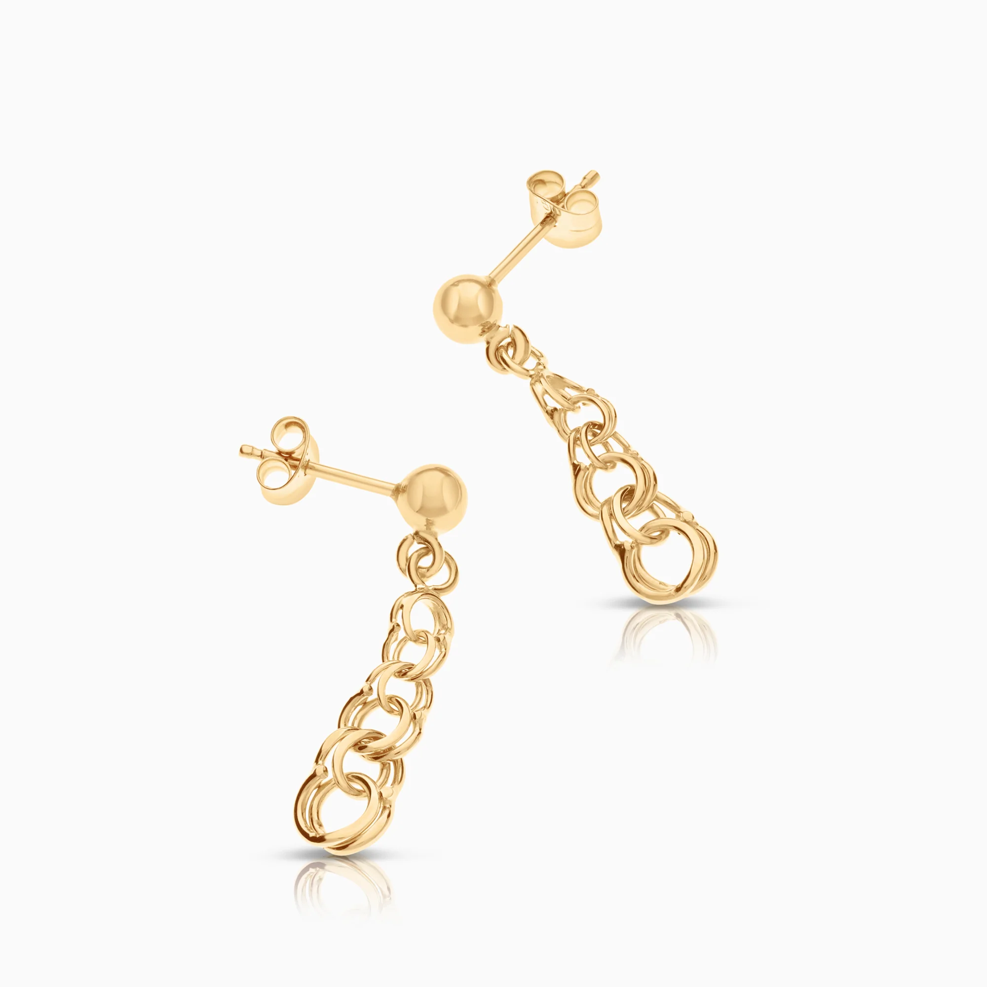 Bismarck earrings 1.75g 18K gold - Image 2