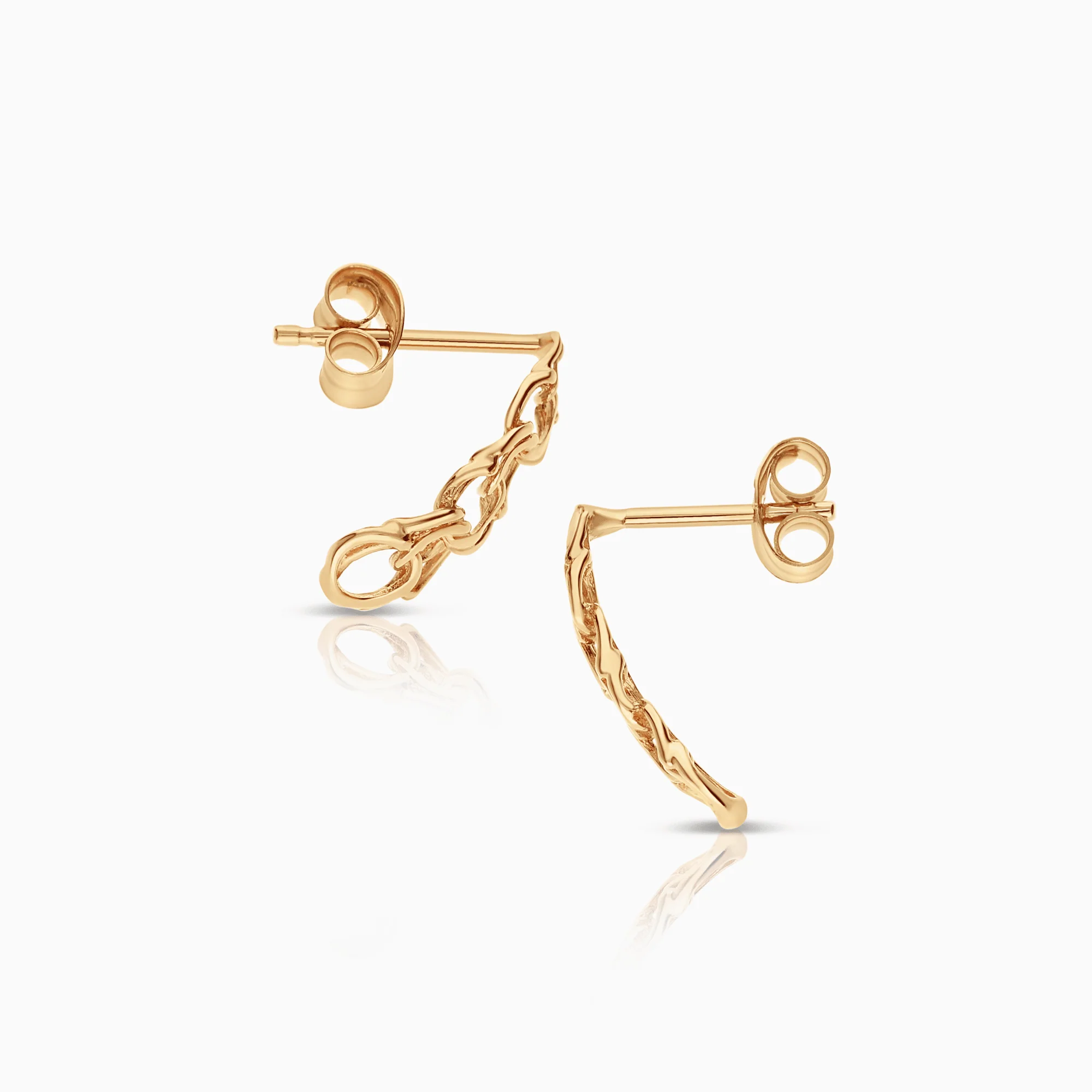 Bismarck earrings 0.94g 18K gold - Image 2