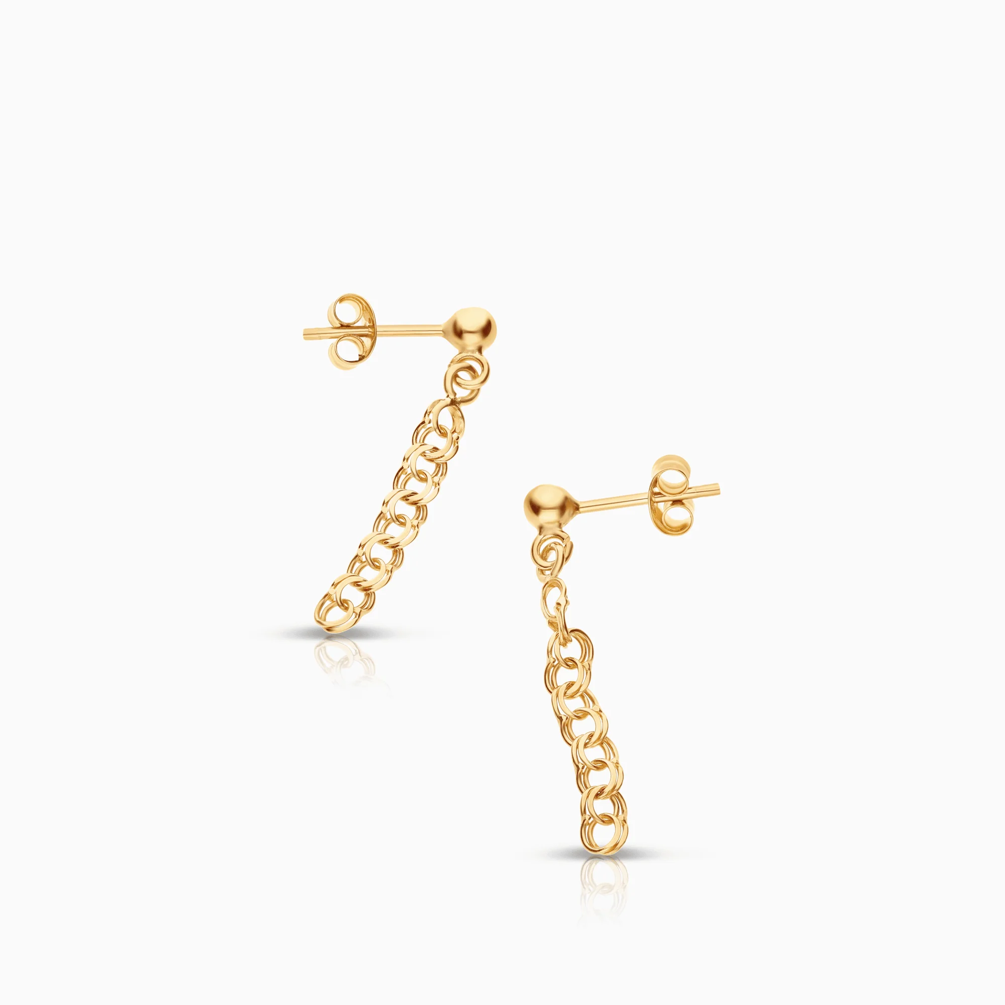 Bismarck earrings 1.08g 18K gold - Image 2