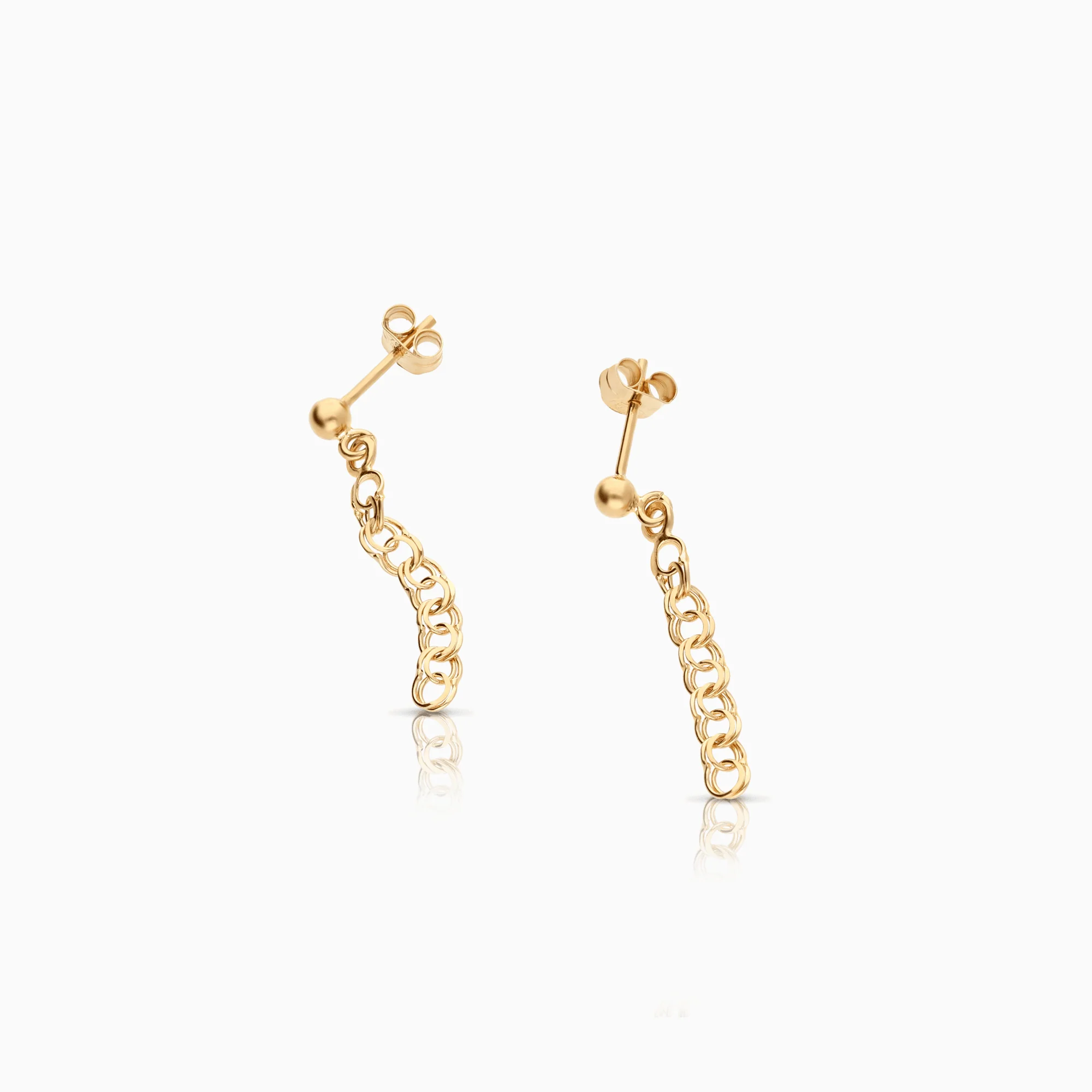 Bismarck earrings 1.10g 18K gold - Image 2