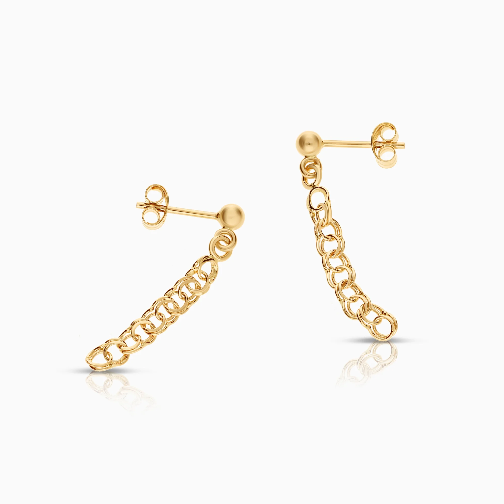 Bismarck earrings 1.13g 18K gold - Image 2