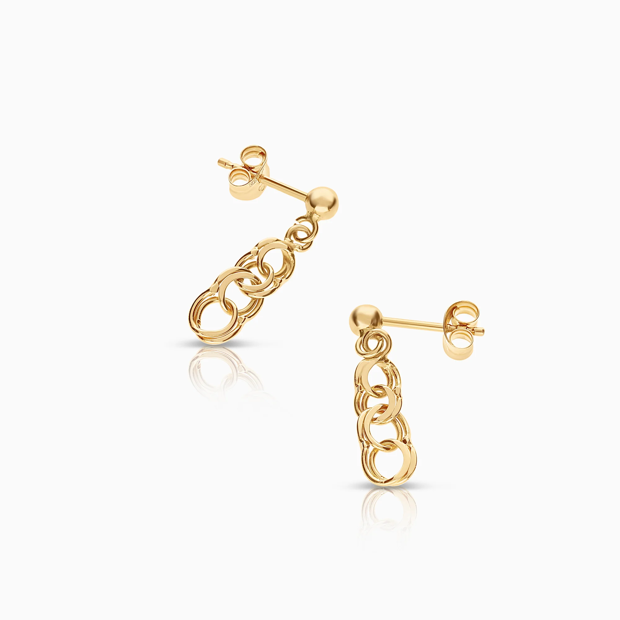 Bismarck earrings 1.26g 18K gold - Image 2