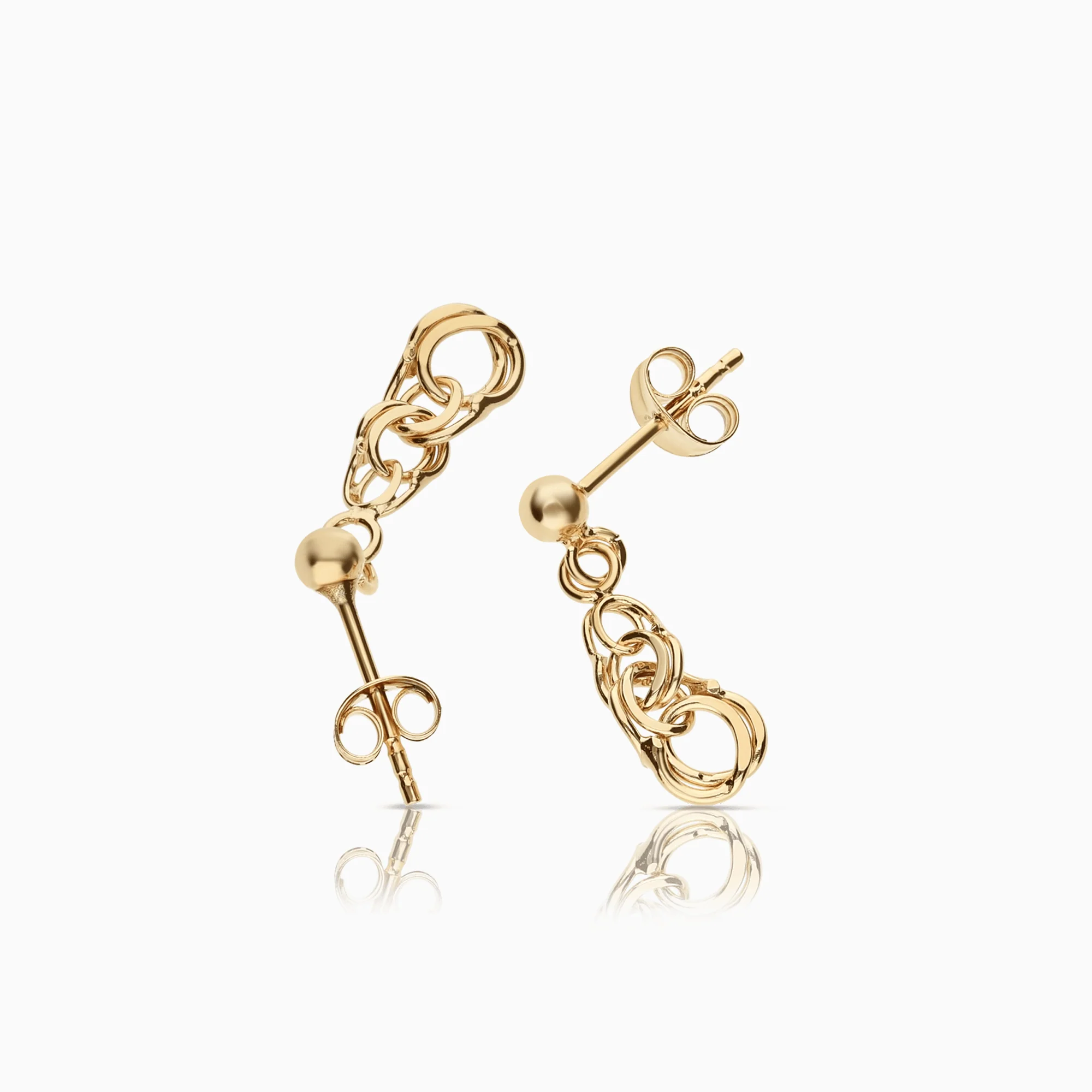 Bismarck earrings 1.32g 18K gold - Image 2