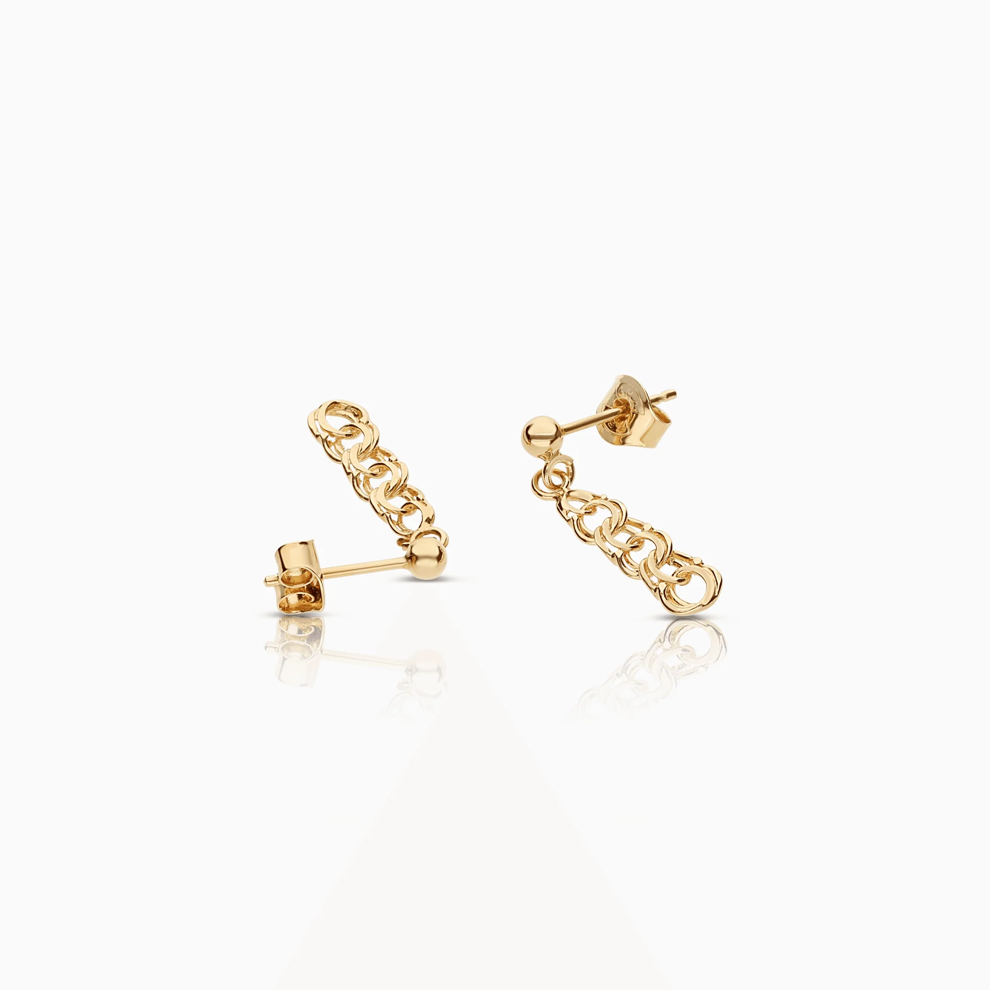 Bismarck earrings 1.34g 18K gold - Image 2