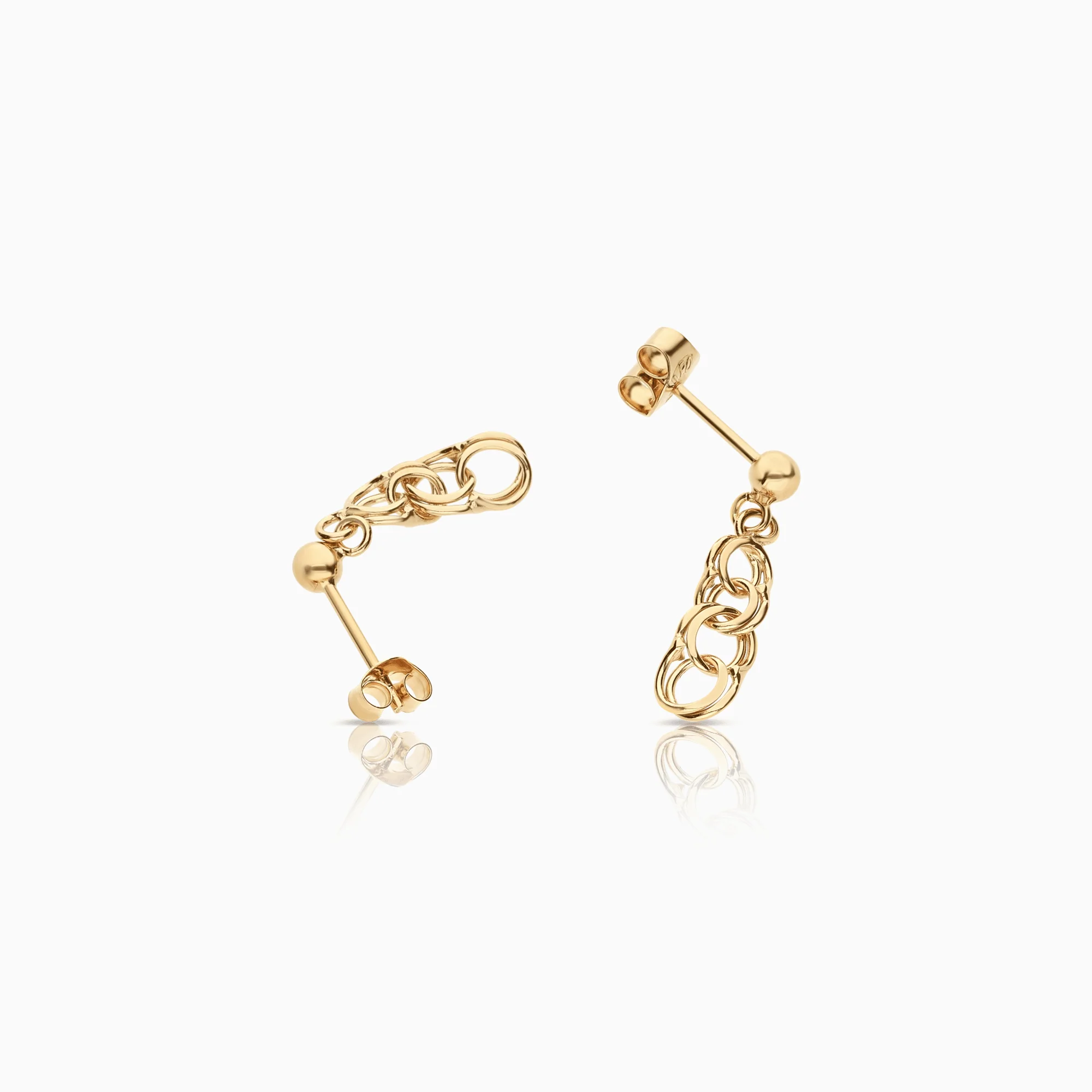 Bismarck earrings 1.36g 18K gold - Image 2