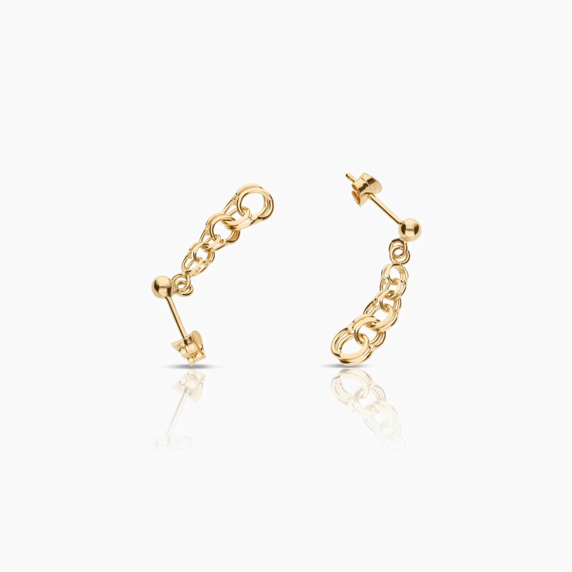 Bismarck earrings 1.52g 18K gold - Image 2
