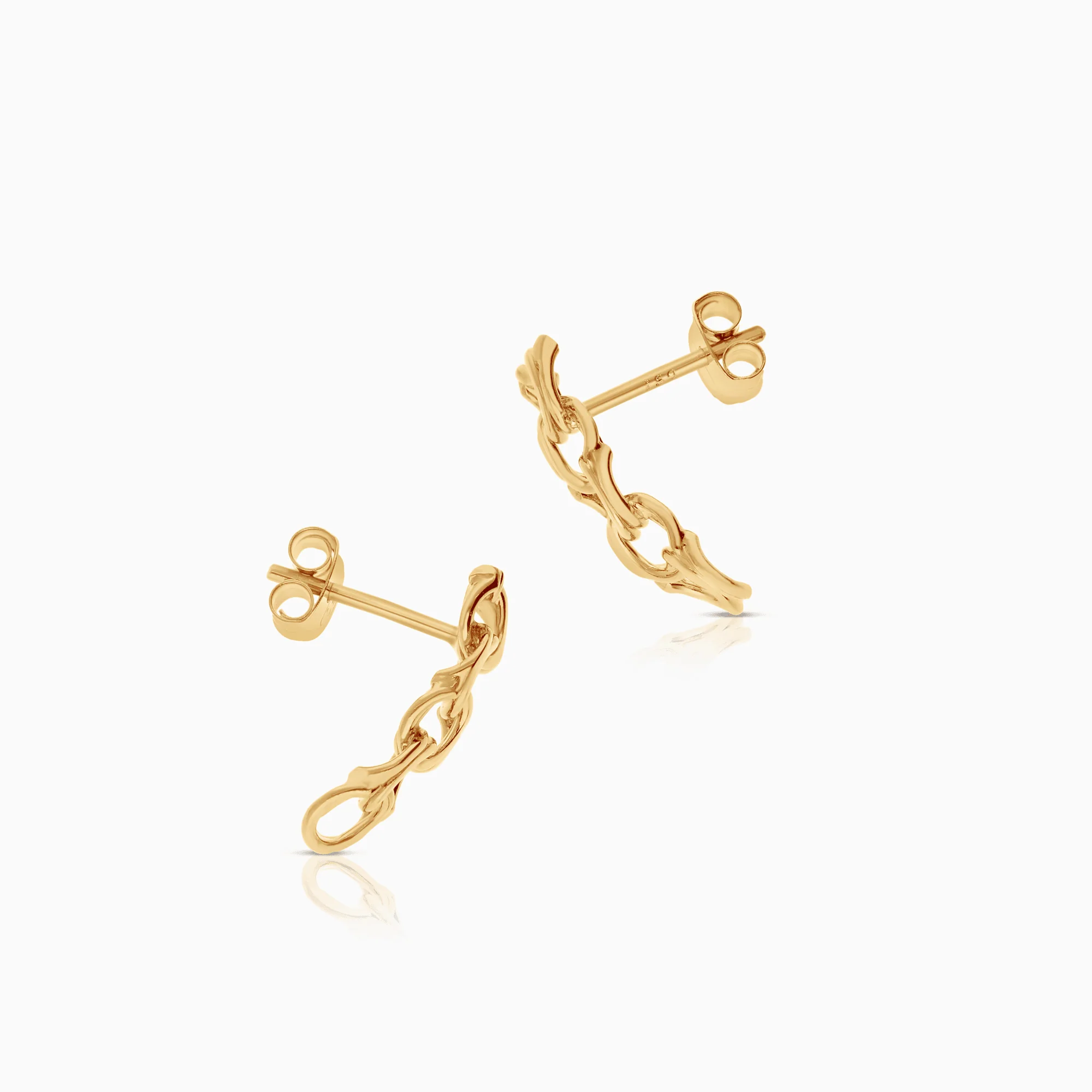 Bismarck Earrings 1.54g 18K Gold - Image 2