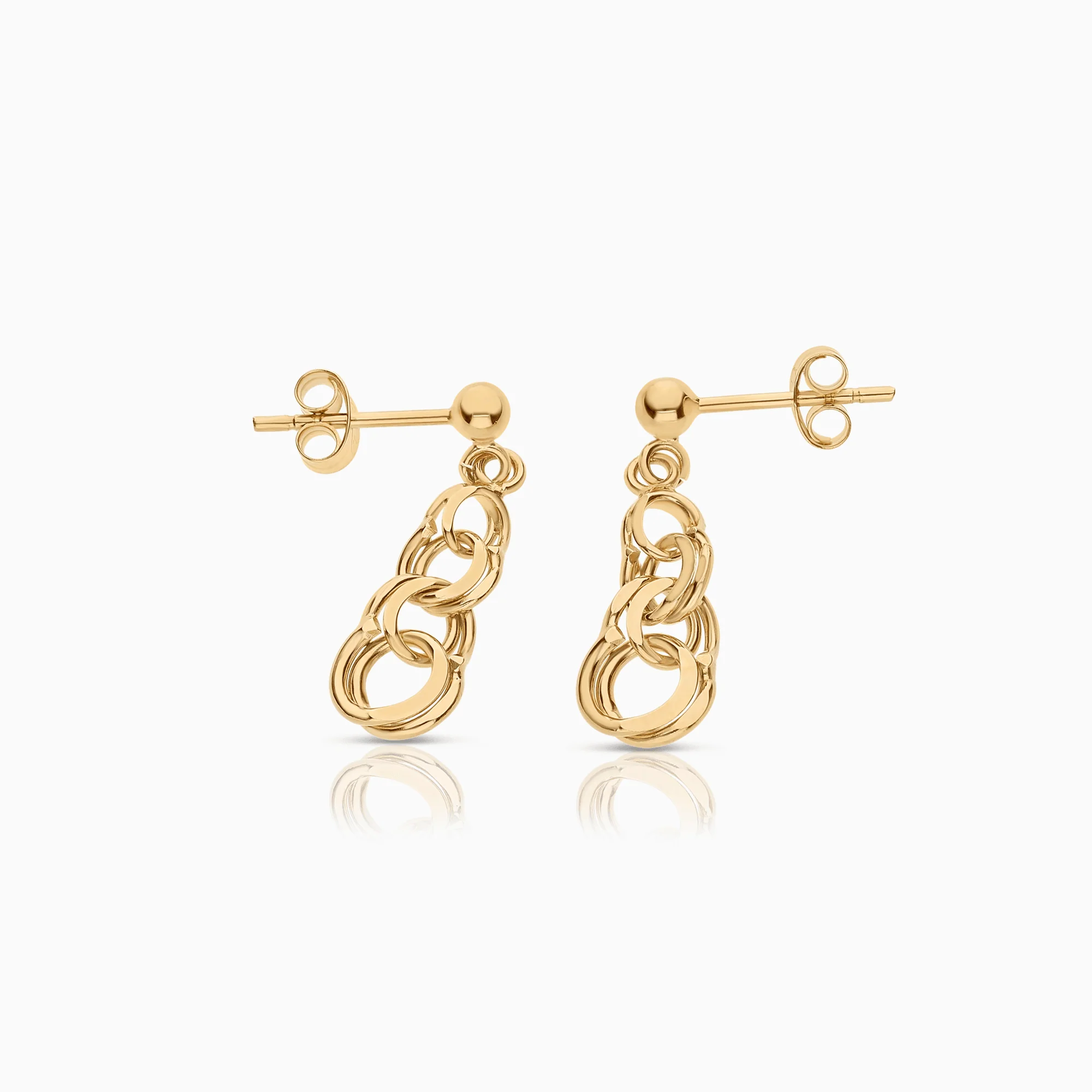 Bismarck earrings 1.80g 18K gold - Image 2