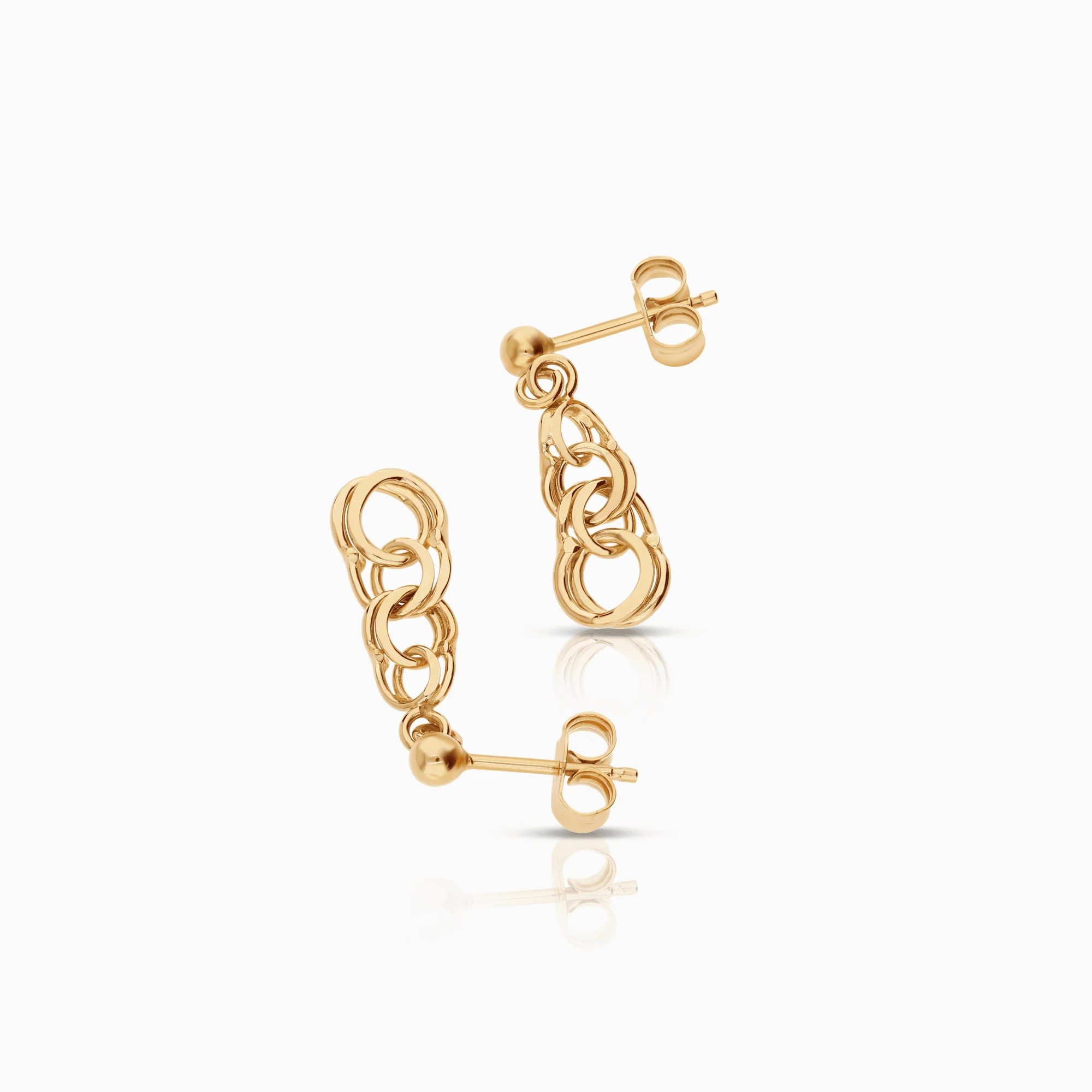 Bismarck earrings 2.00g 18K gold - Image 2