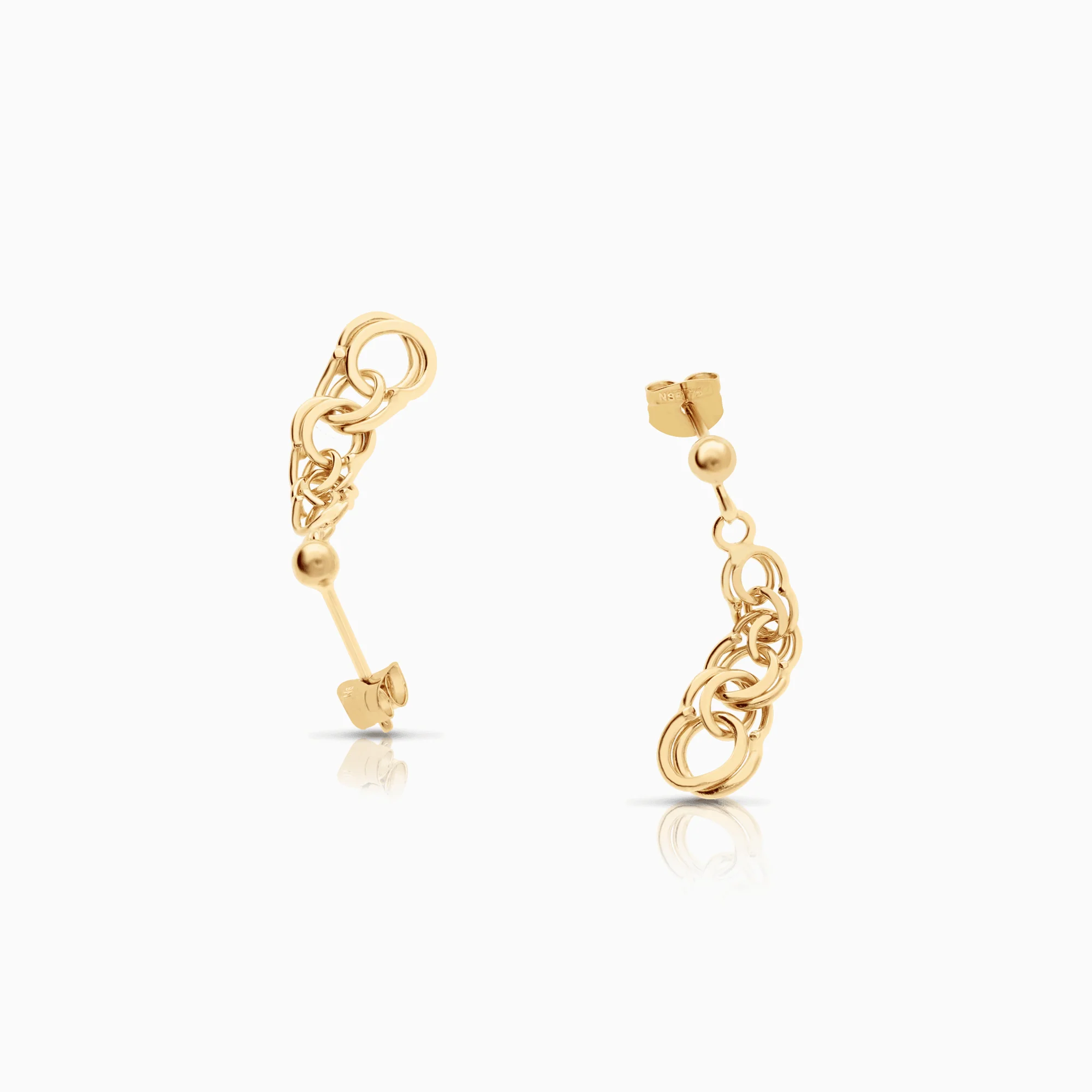 Bismarck earrings 2.16g 18K gold - Image 2