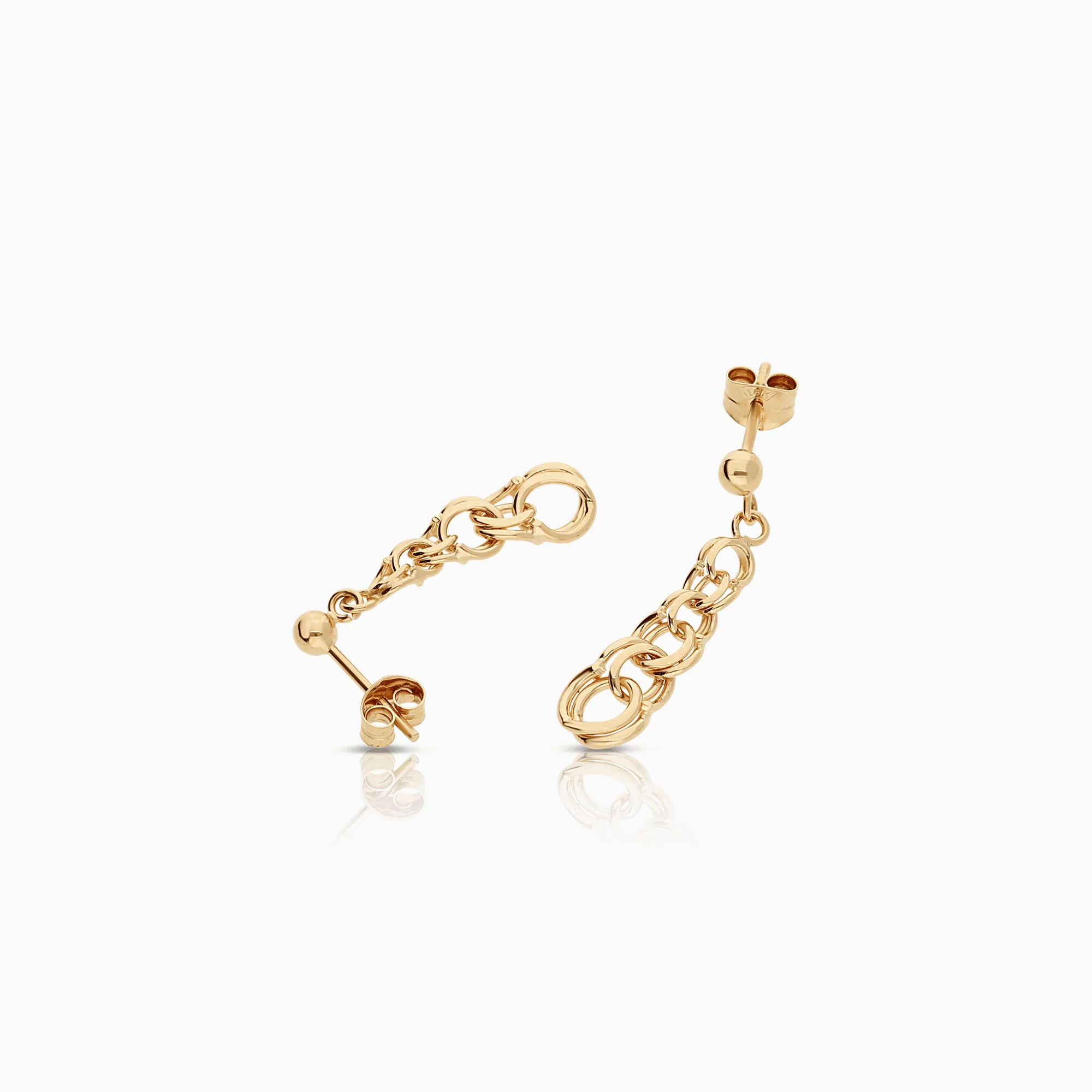 Bismarck Earrings 2.18g 18K Gold - Image 2