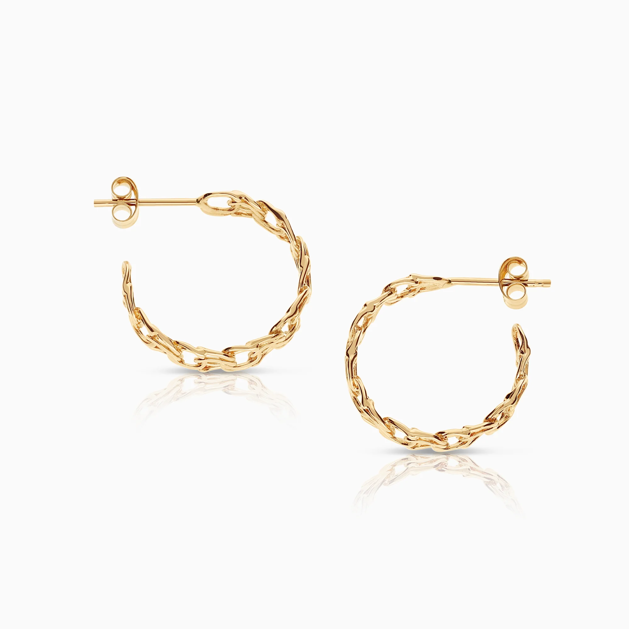 Bismarck earrings 3.31g 18K gold - Image 2